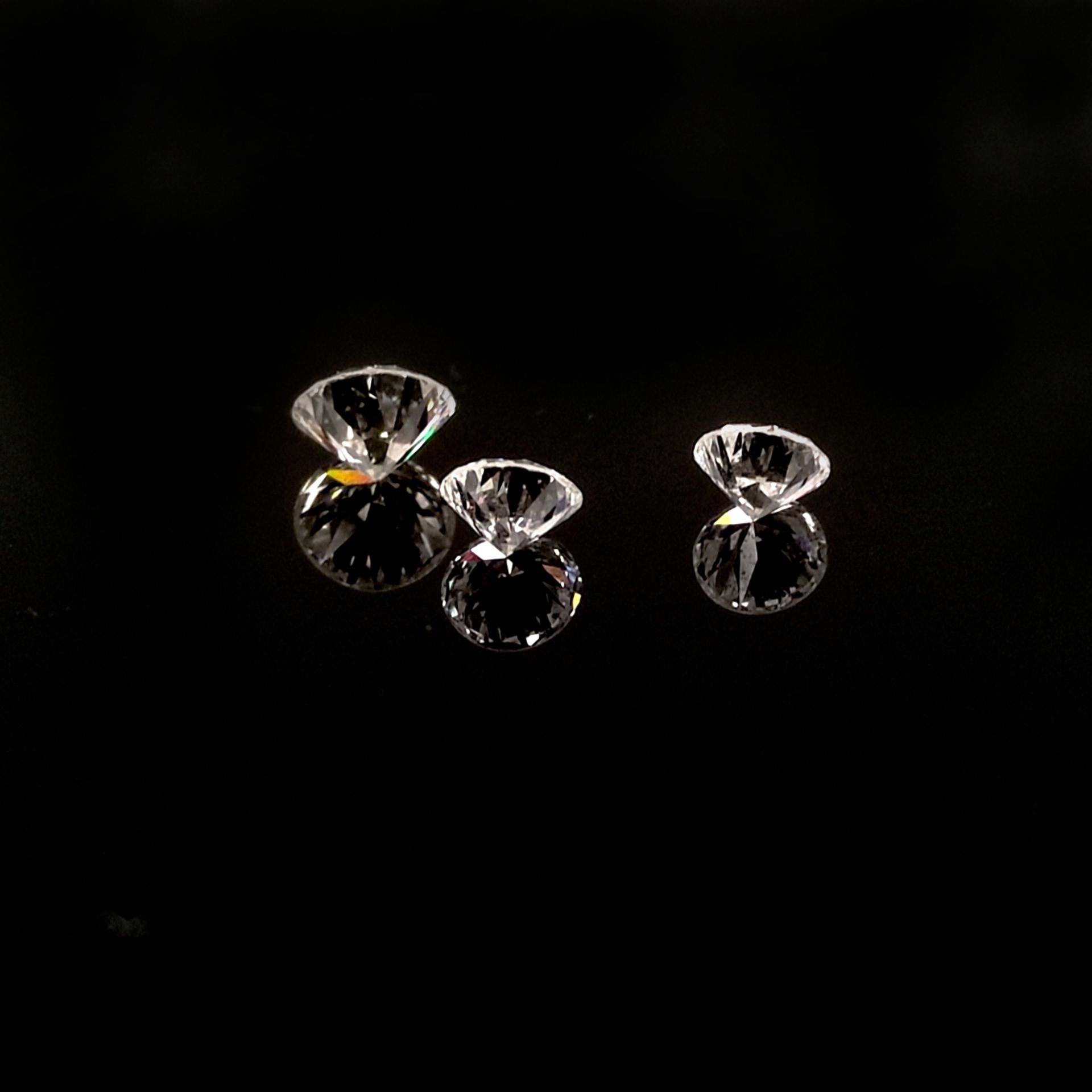 3 Diamanten im Brillantschliff, 1x0,59ct VS / H, und 2x0,33ct VS / H - Bild 3 aus 3