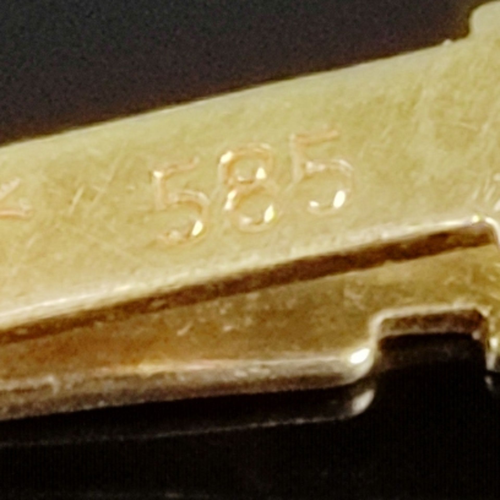 Perlenkette, 585/14K Gelb-/ Weißgold Kugelschließe (punziert), Gesamtgewicht 40,6g, Perlen im Durch - Bild 2 aus 2