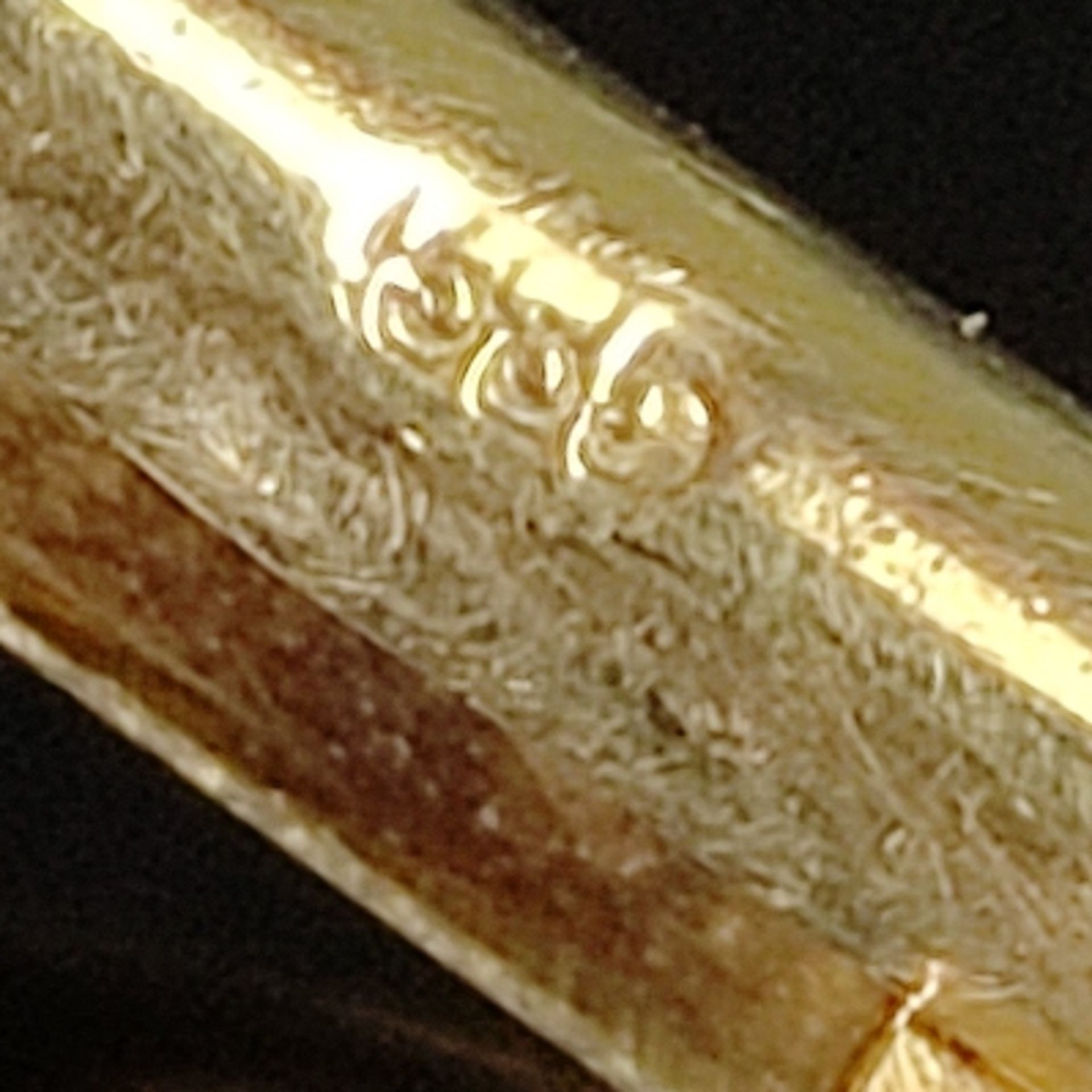 Grandl-Manschettenknöpfe, 585/14K Gelb- und Rotgold (punziert), 13,5g, ovale Schauseite ca. 23x17mm - Bild 2 aus 2