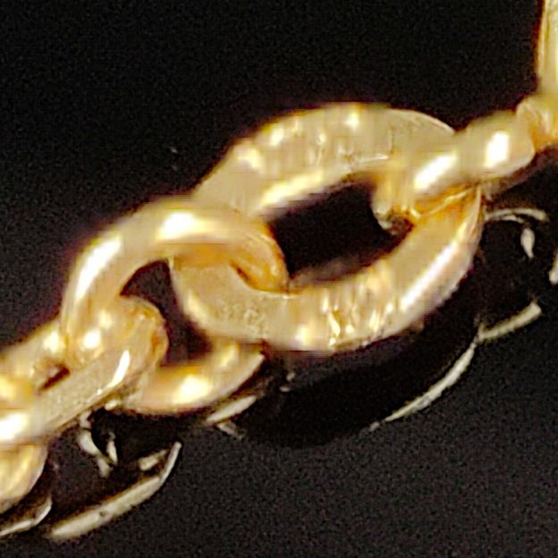 Ankerkette, 750/18K Gelbgold (punziert), 9g, Ringverschluss, Länge 63cm - Bild 2 aus 2