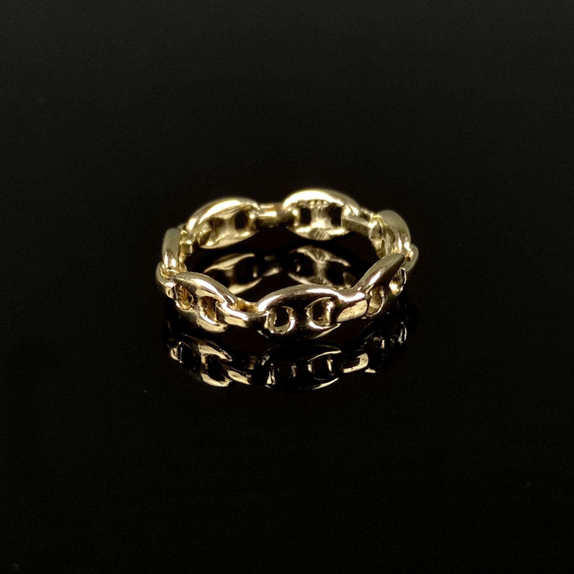 Schiffsanker- Ring, 585/14K Gelbgold (punziert), 3,7g, Ringgröße 54