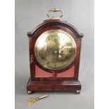 Stockuhr/ Bracket Clock, Christopher Goddard London, Ende 18. Jahrhundert, Eibe, Halbstundenschlag 