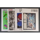 Derriere le Miroir, collection of four issues with original prints by Marc Chagall, Wassily Kandins