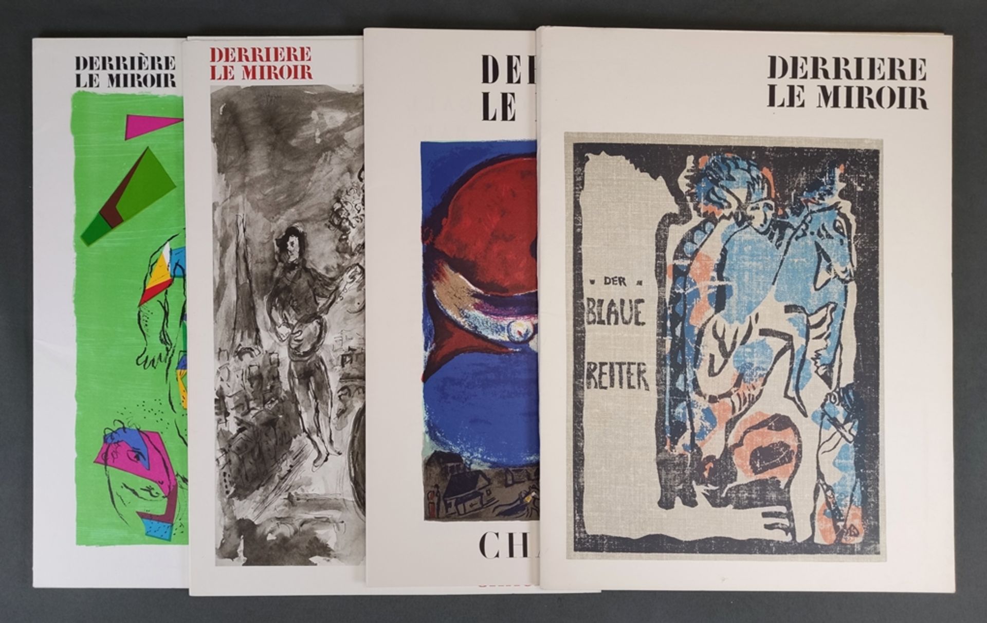 Derriere le Miroir, collection of four issues with original prints by Marc Chagall, Wassily Kandins
