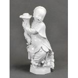Porcelain figure "Chinese Boy with Candle Holder", Meissen sword mark, 1st choice, designed by Paul