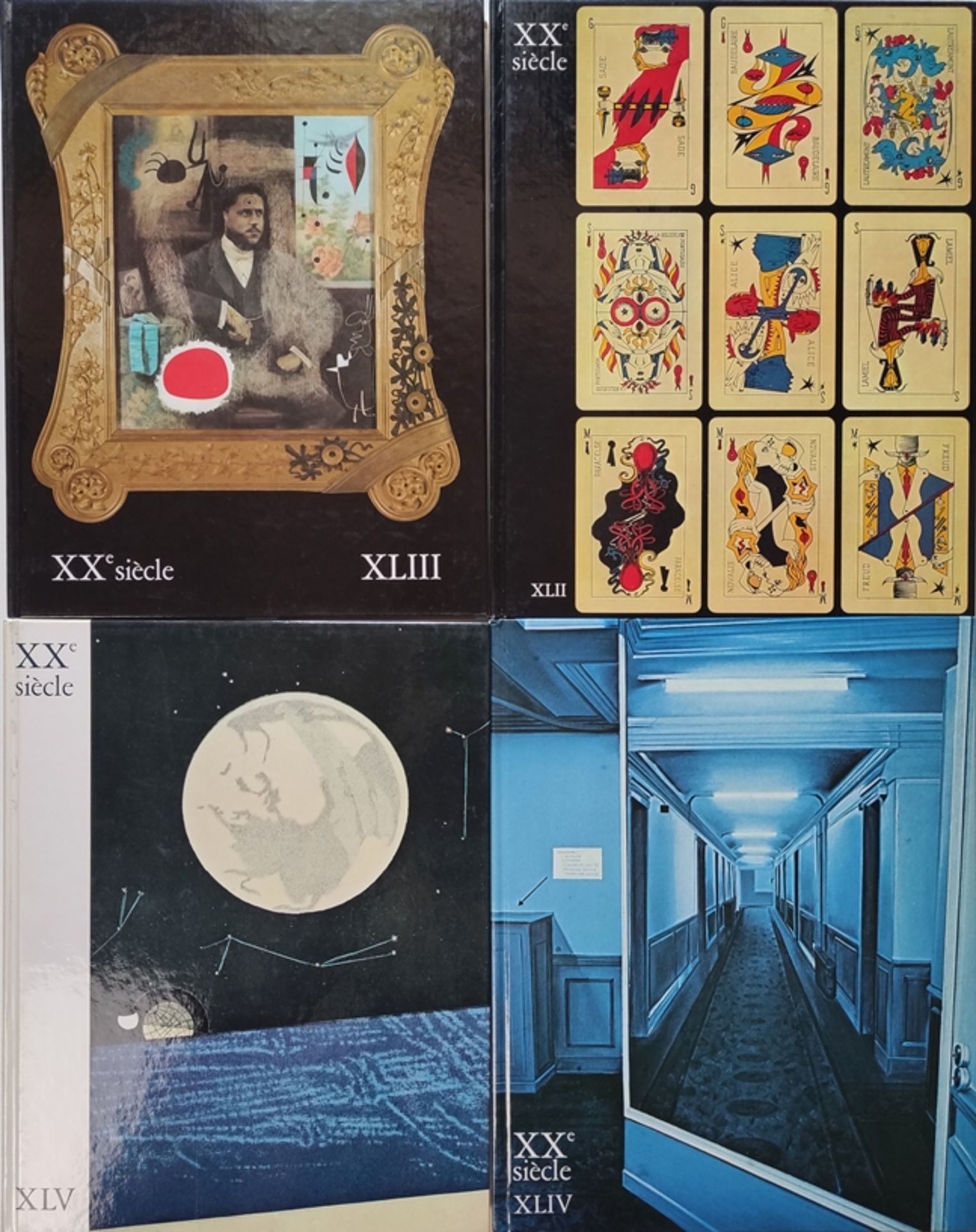 Four art volumes "XXe Siècle. Nouvelle série", in French, consisting of: volume 42, 1974, "Panorama