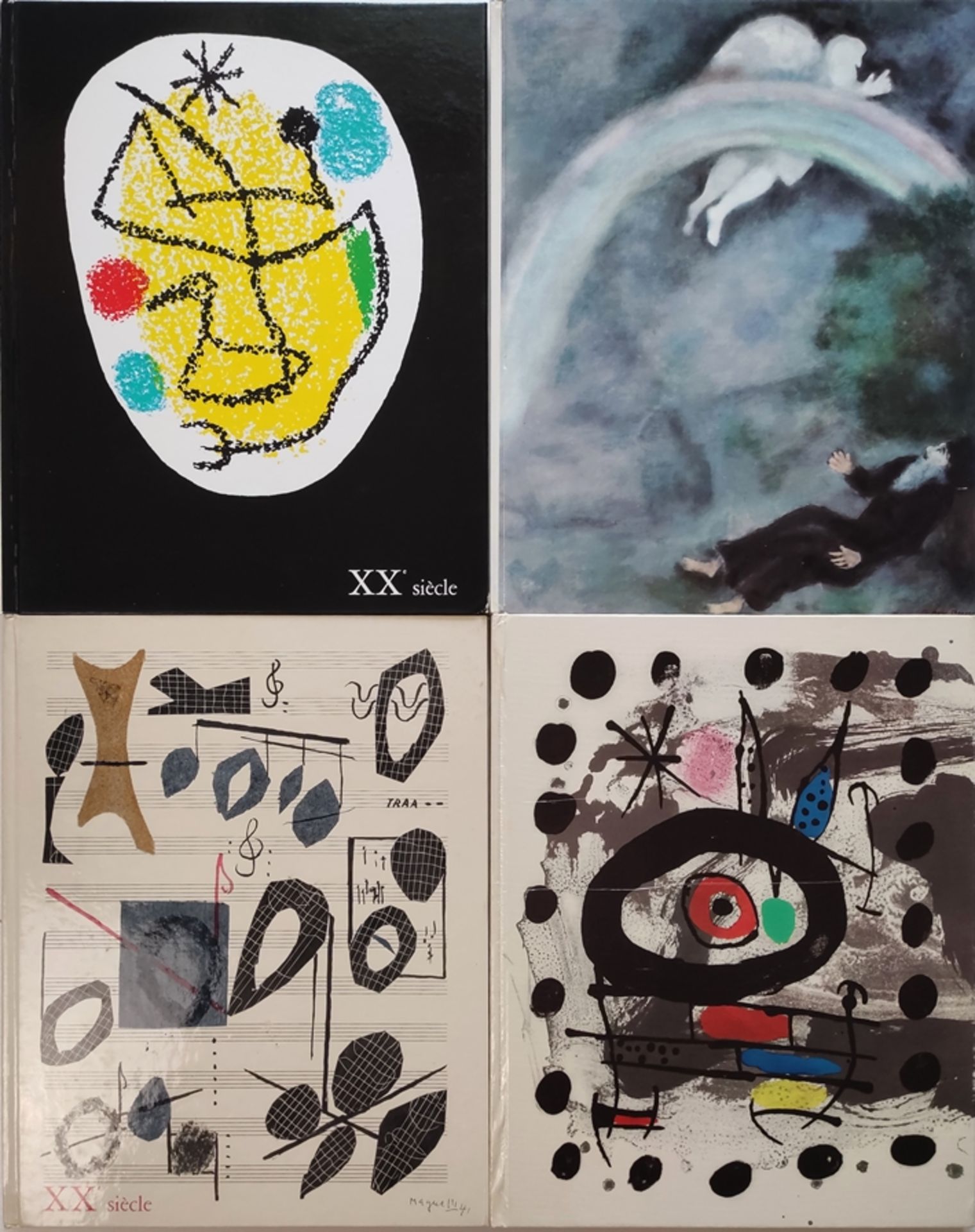 Four art volumes "XXe Siècle. Nouvelle série", in French, consisting of: volume 28, 1967, "Bilan de