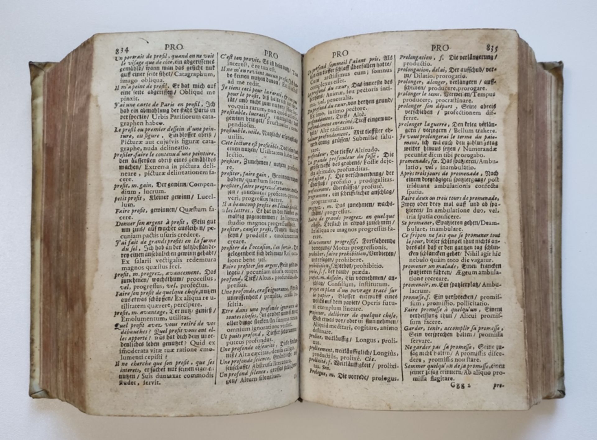 Dictionary "Nouveau dictionaire du voyageur, Francois - Alemand - Latin / Neues und ausführliches D - Image 3 of 3