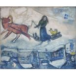 Chagall, Marc (1887 Vitebsk - 1985 Paul de Vence) "Le cheval rouge", colour lithograph, no. 267/300