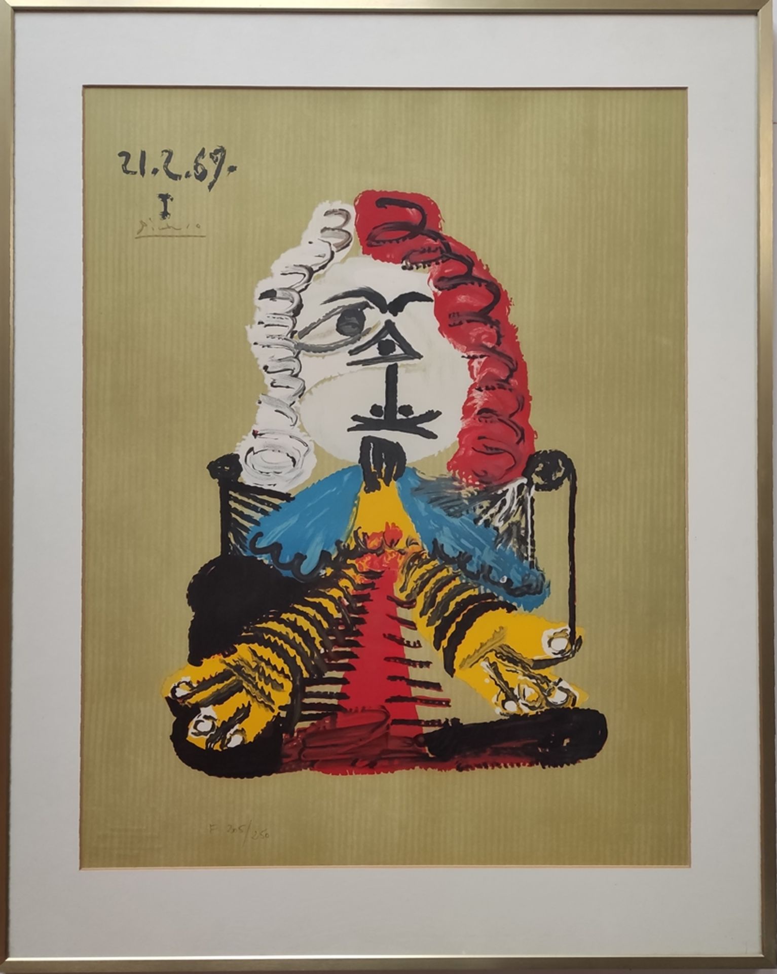 Picasso, Pablo (1881 Malaga - 1973 Mougins) nach, "Le Bouffon du Roi", aus der Serie Portraits Imma - Bild 2 aus 5