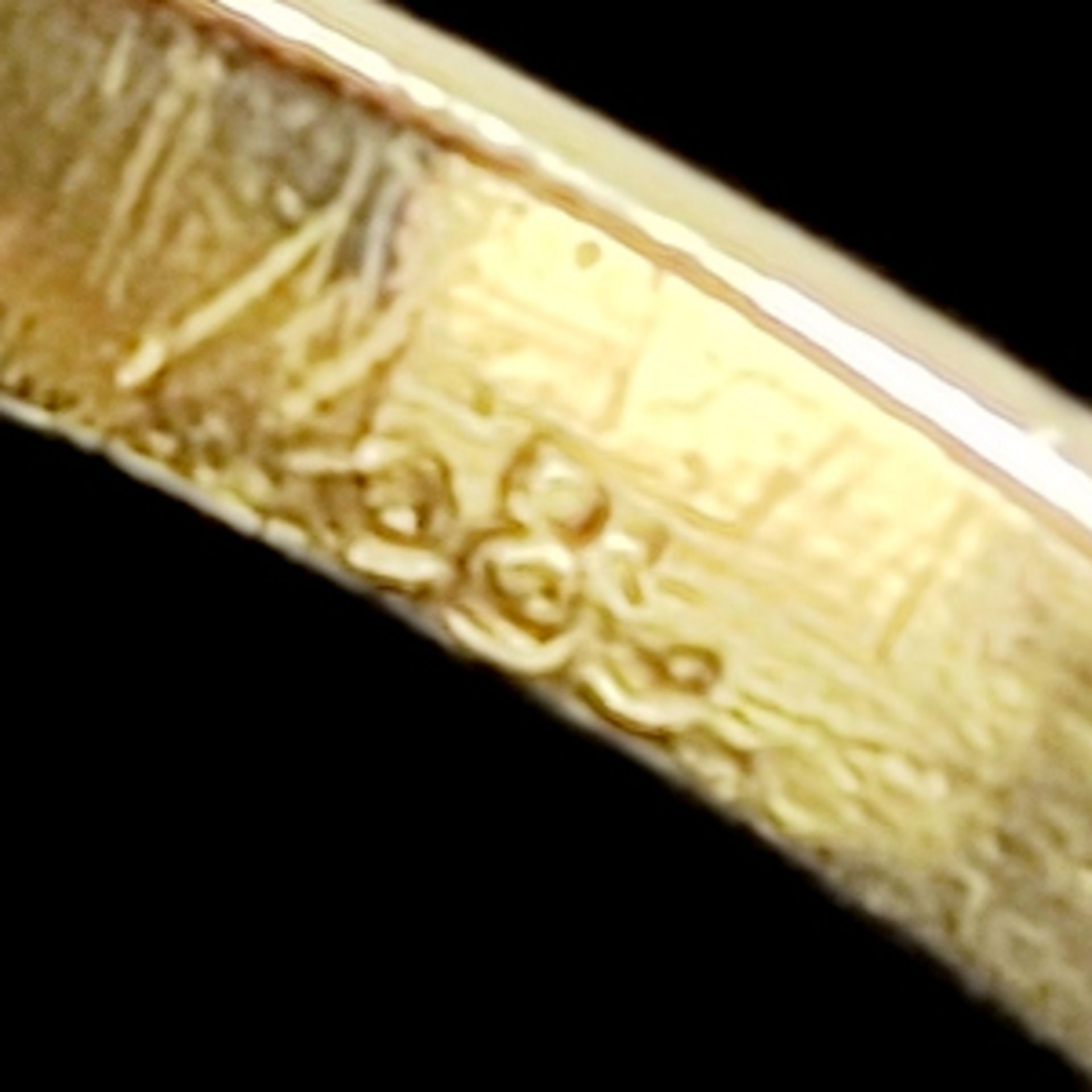 Art Deco Ring, 585/14K Gelbgold (punziert), 3g, oktagonaler, durchbrochen gearbeiteter Ringkopf mit - Bild 3 aus 3