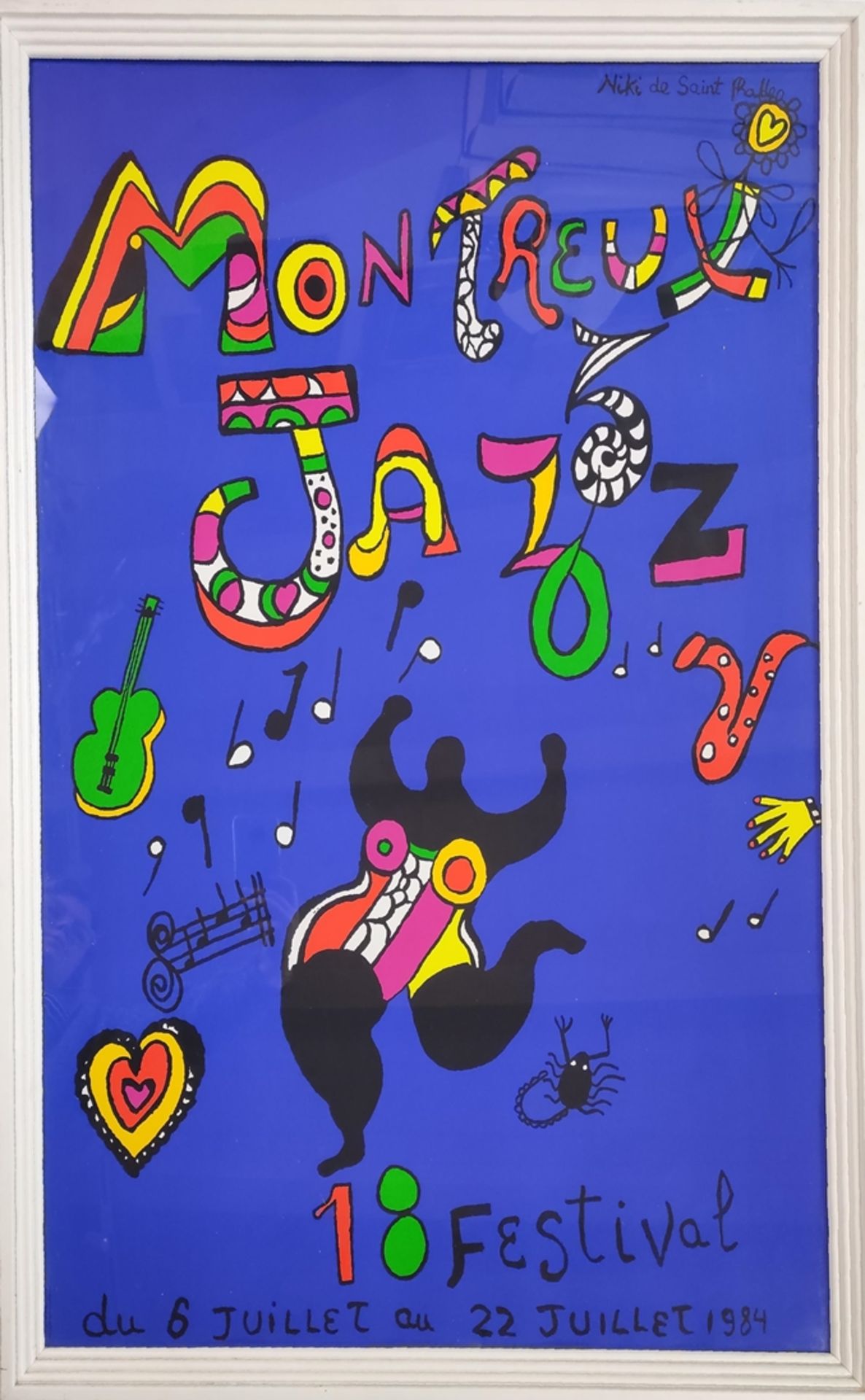 de Saint-Phalle, Niki (1930 Neuilly-sur-Seine - 2002 San Diego) "Montreux Jazz", Plakat / Poster de - Bild 2 aus 3