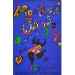 de Saint-Phalle, Niki (1930 Neuilly-sur-Seine - 2002 San Diego) "Montreux Jazz", Plakat / Poster de