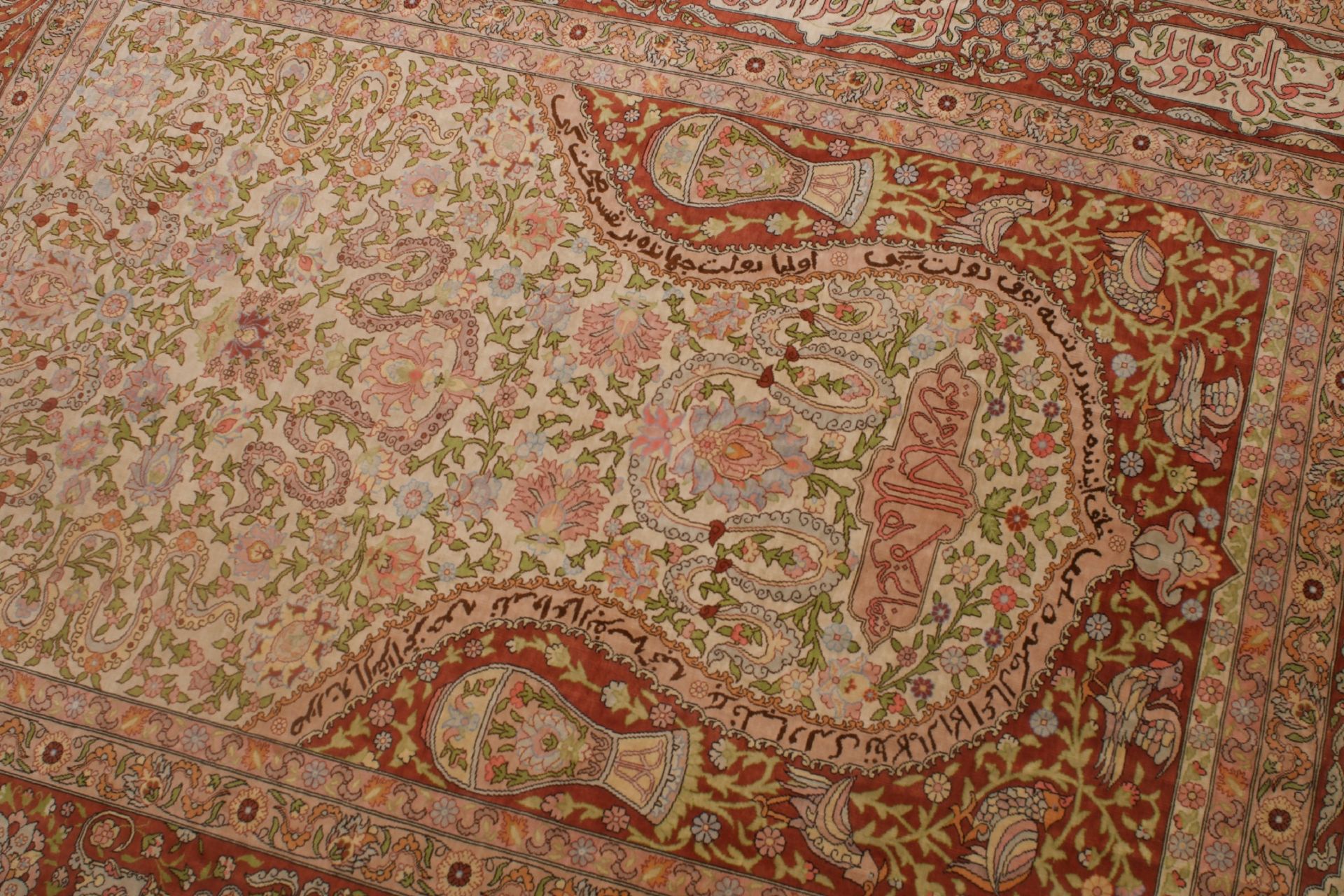 Hereke Teppich Seide Tuerkei | Hereke carpet silk Turkey - Image 2 of 5