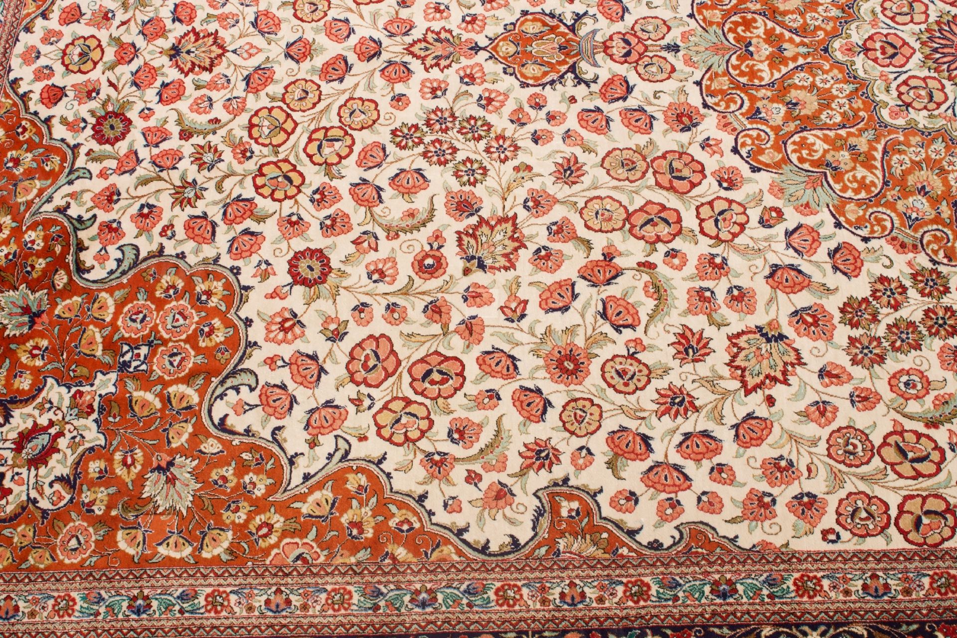Ghom Seidenteppich Iran | Ghom silk carpet Iran - Image 3 of 5