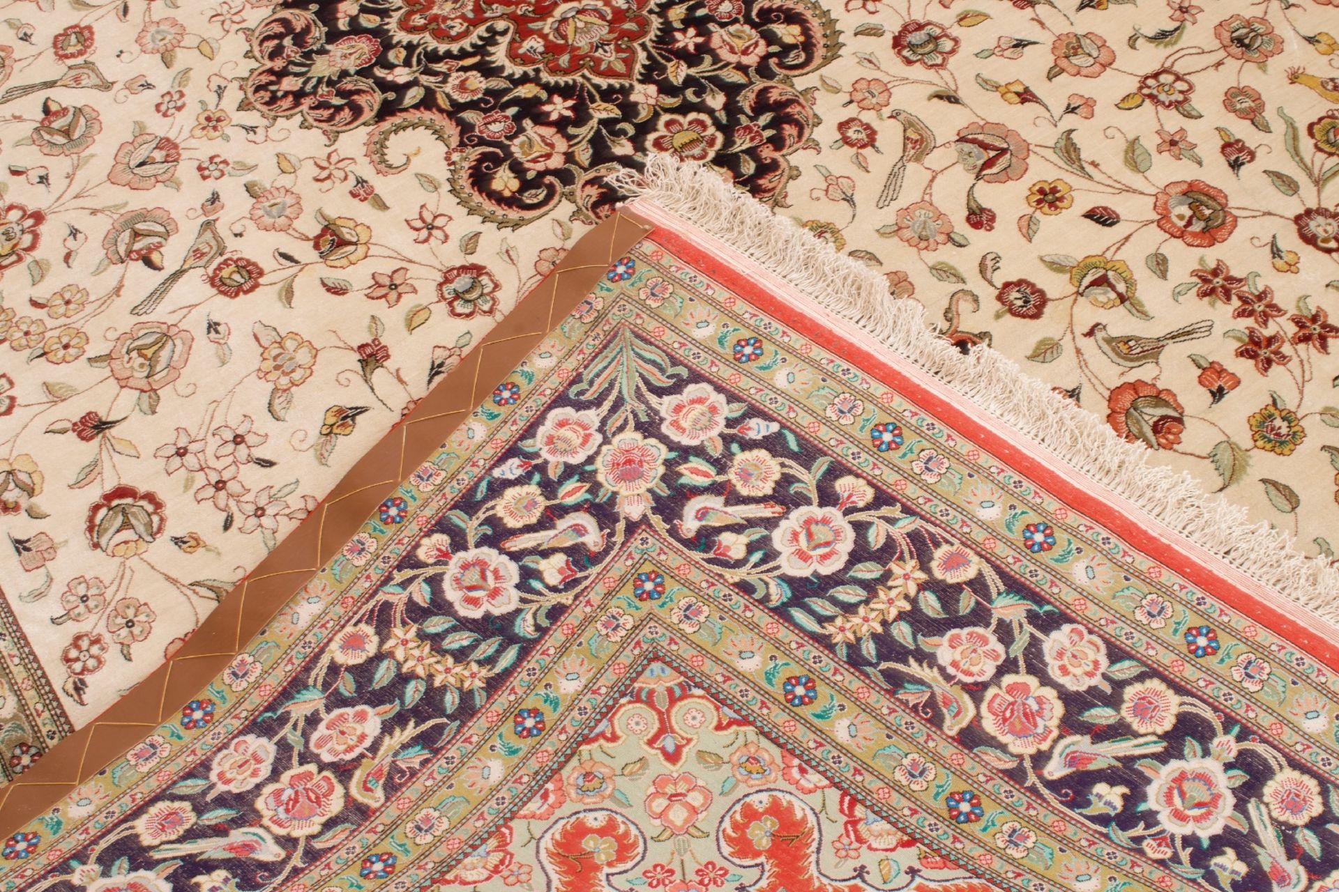 Ghom Seidenteppich Persien | Ghom silk carpet Iran - Bild 4 aus 5