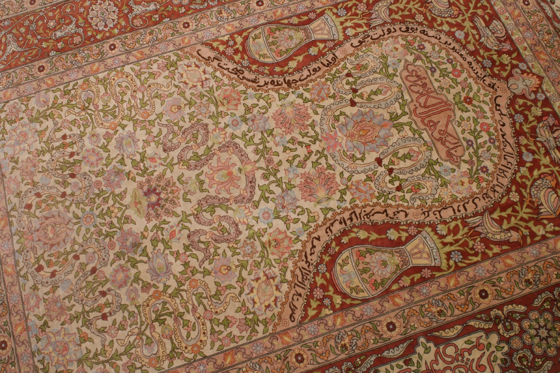 Hereke Teppich Seide Tuerkei | Hereke carpet silk Turkey - Image 4 of 5
