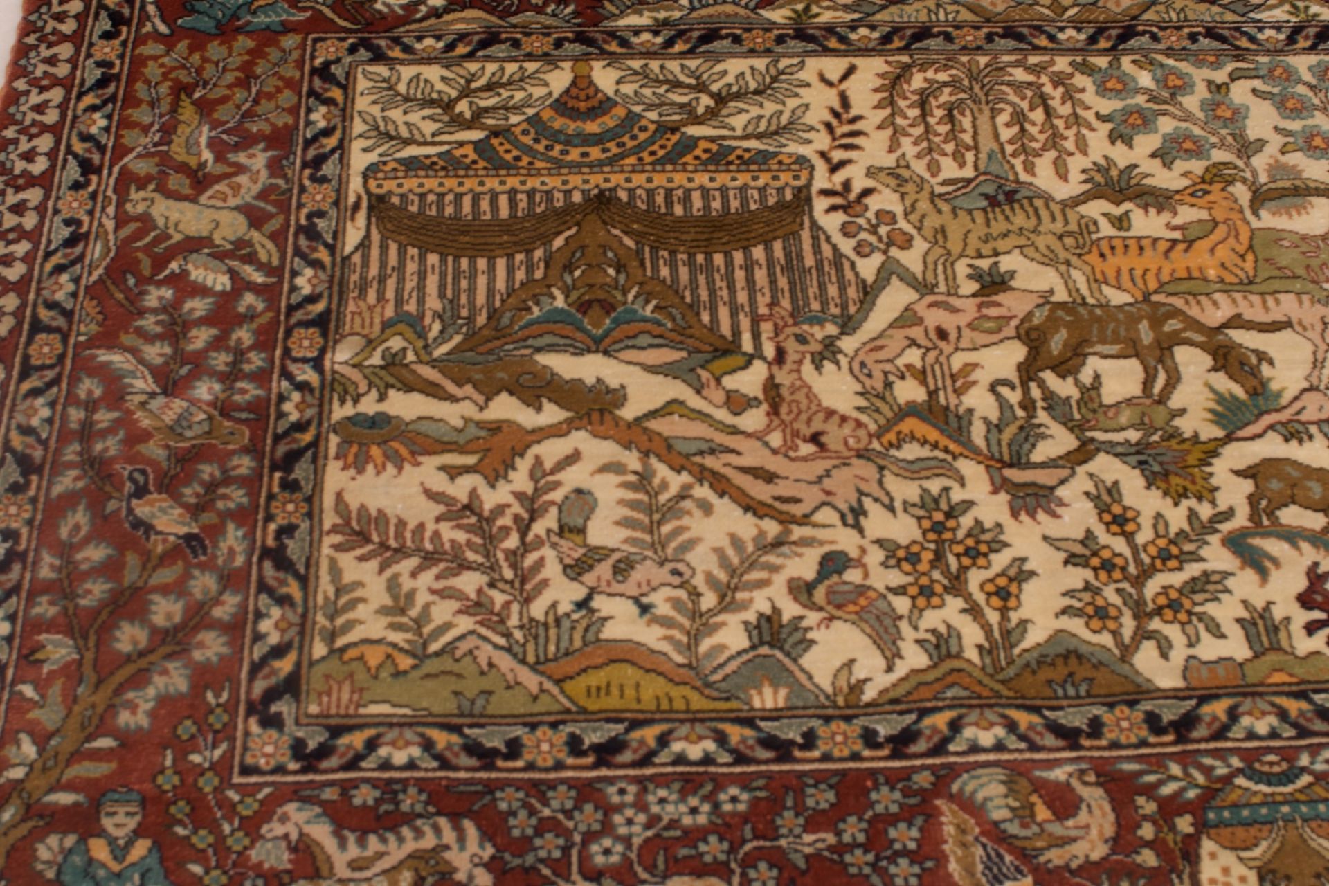 Ghom Seide | Ghom silk carpet Iran - Image 5 of 5