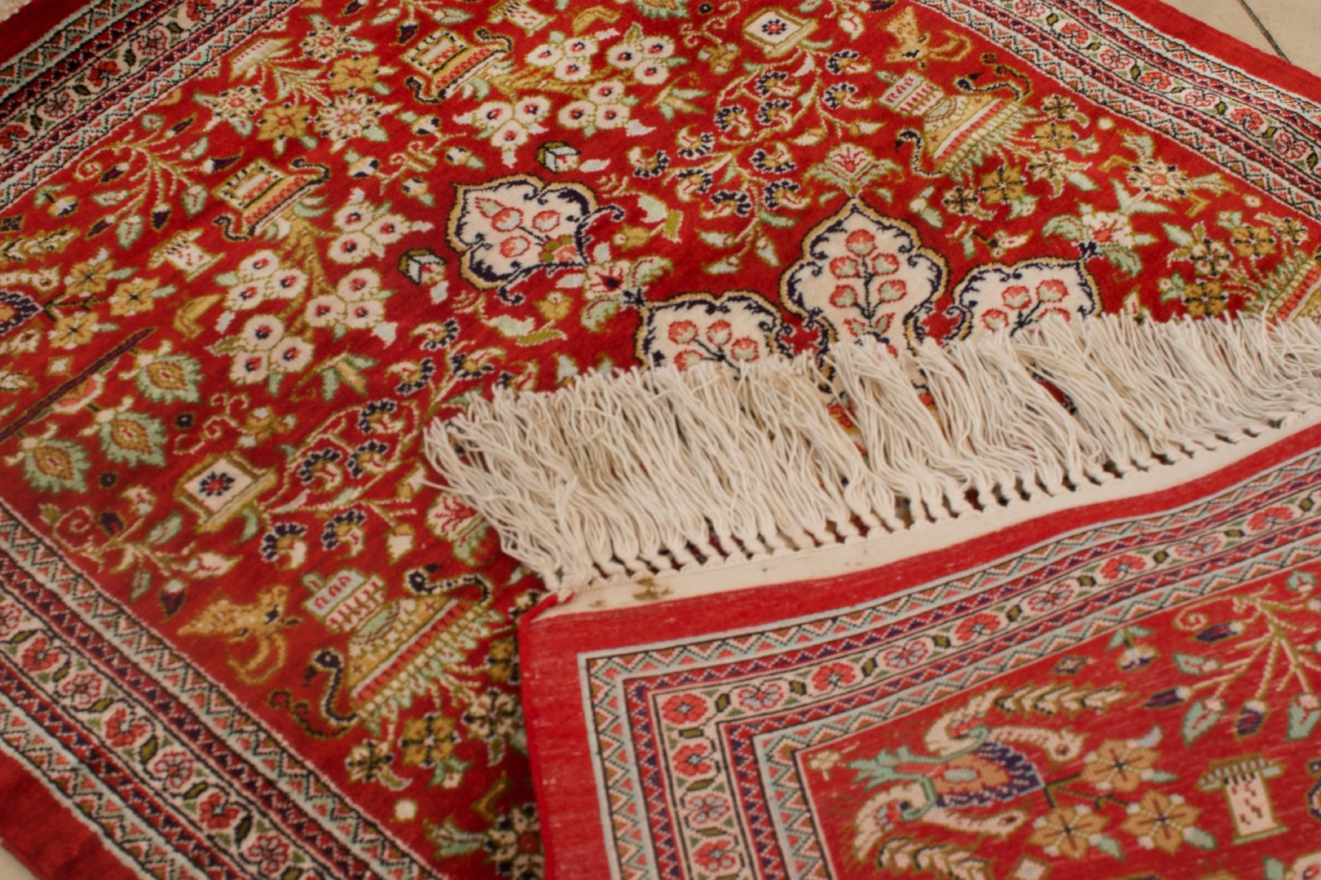 Ghom Seidenteppich Iran | Ghom silk carpet Iran - Image 3 of 5