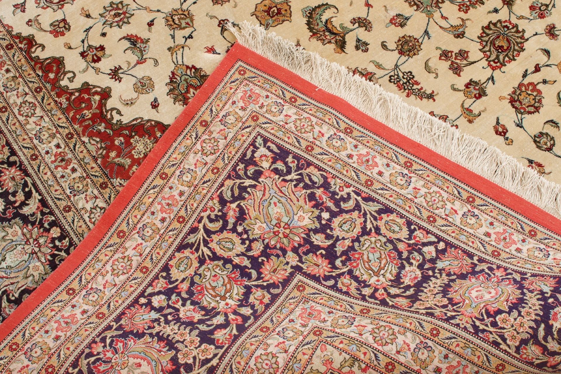 Ghom Seidenteppich Iran | Ghom silk carpet Iran - Bild 5 aus 5