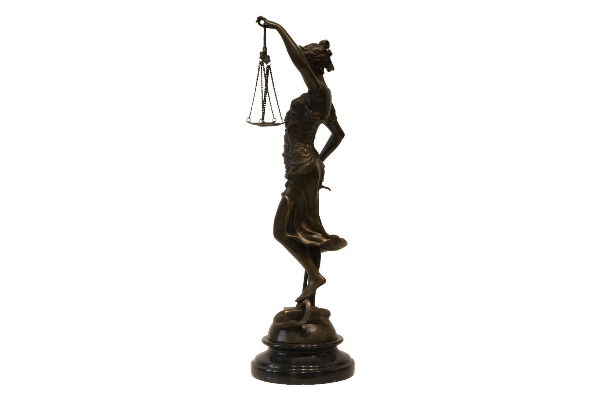 Alois Mayer 1855-1936, Reproduktion Justicia | Alois Mayer 1855-1936, Lady Justice Reproduction - Image 2 of 5