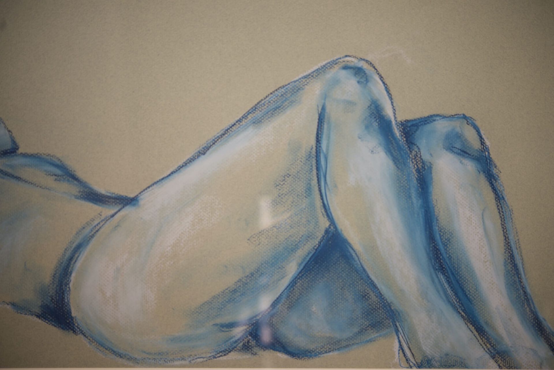 Pauline Buchinger, Aktbild Blau, 2007 | Pauline Buchinger, Nude Blue, 2007 - Image 3 of 5