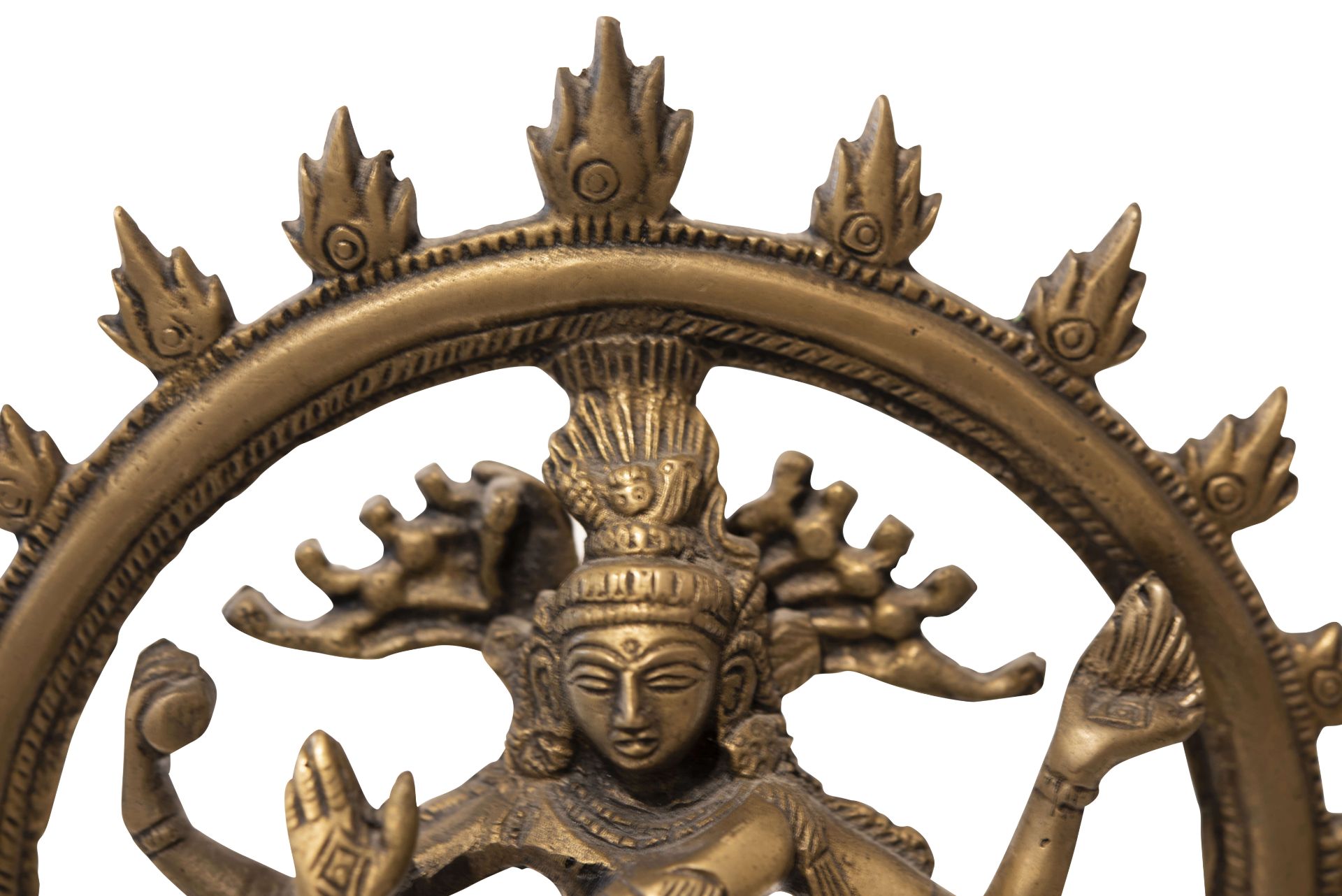 Shiva Tanzende Nataraj Statue aus Messing | Shiva Dancing Nataraj Statue Made of Brass - Bild 5 aus 5