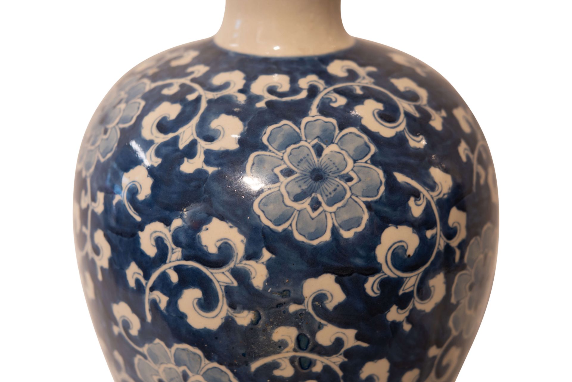 Chinesische Vase Blumenmotive gemarkt | Chinese Vase With Floral Pattern - Bild 4 aus 5