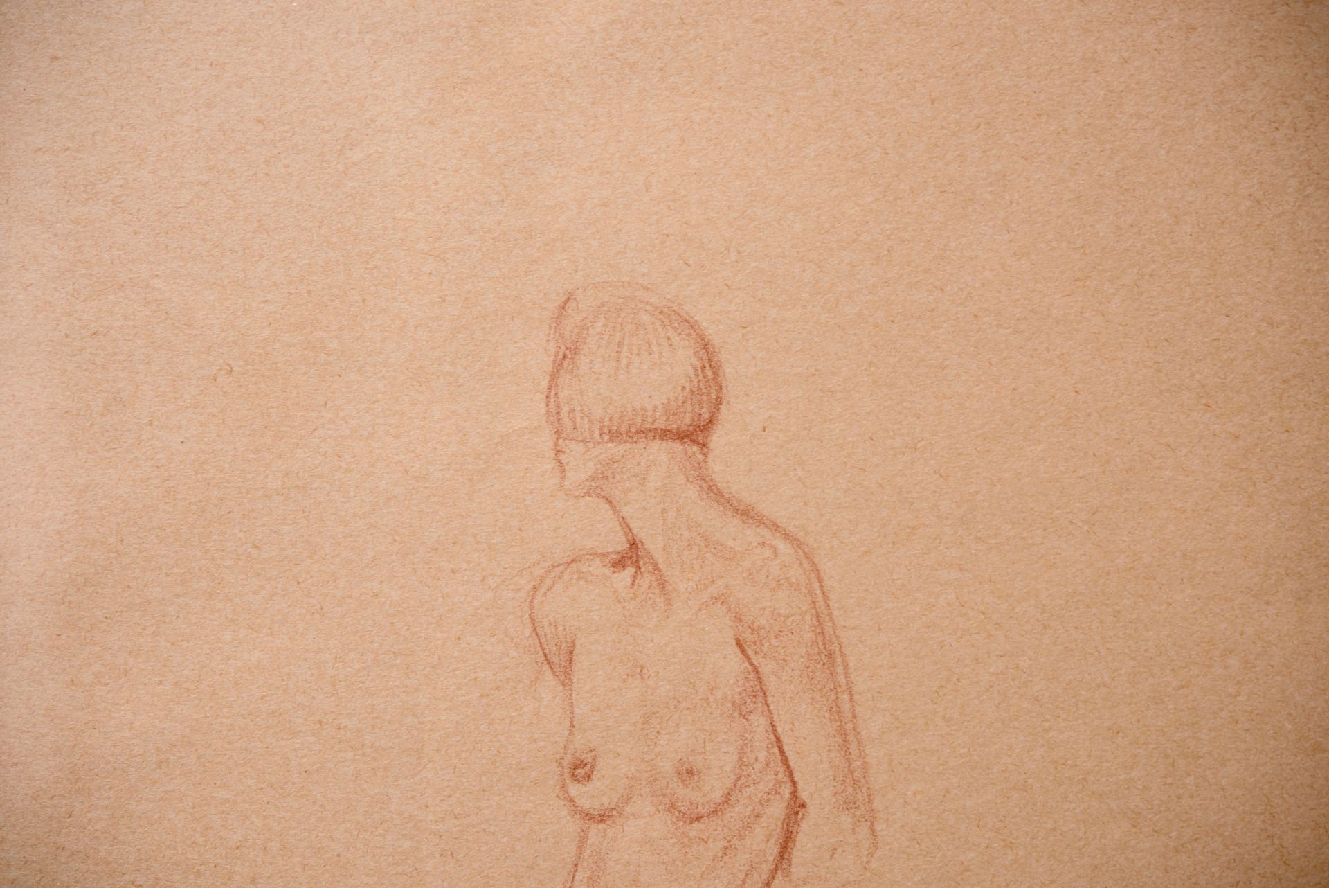 Weiblicher Akt, Stehende junge Frau | Female Nude, Standing Young Woman - Bild 4 aus 5