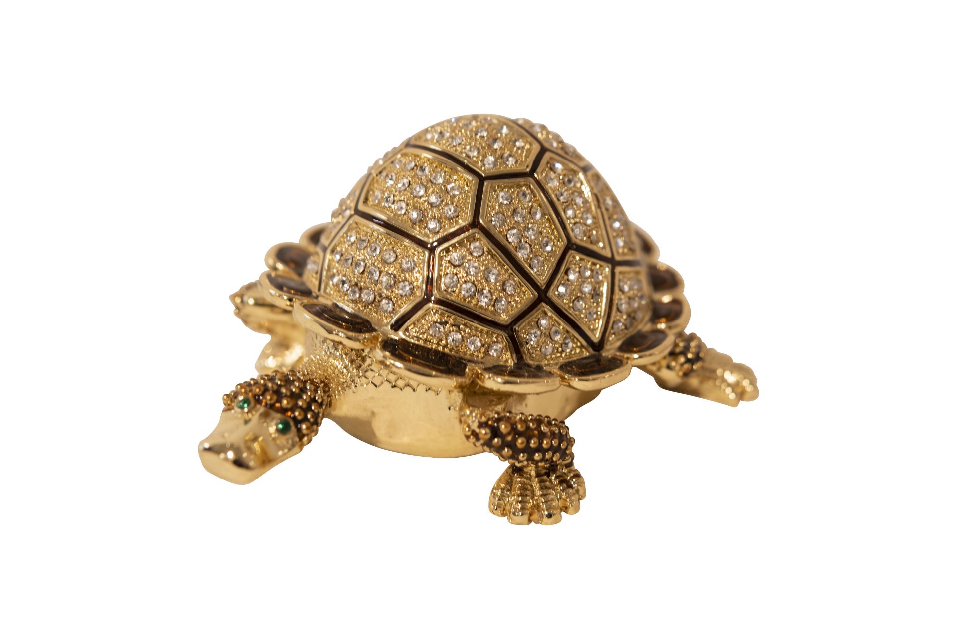 Schildkröte Eloxsal Guss mit Strasssteinen | Turtle Eloxsal Casting with Rhinestones