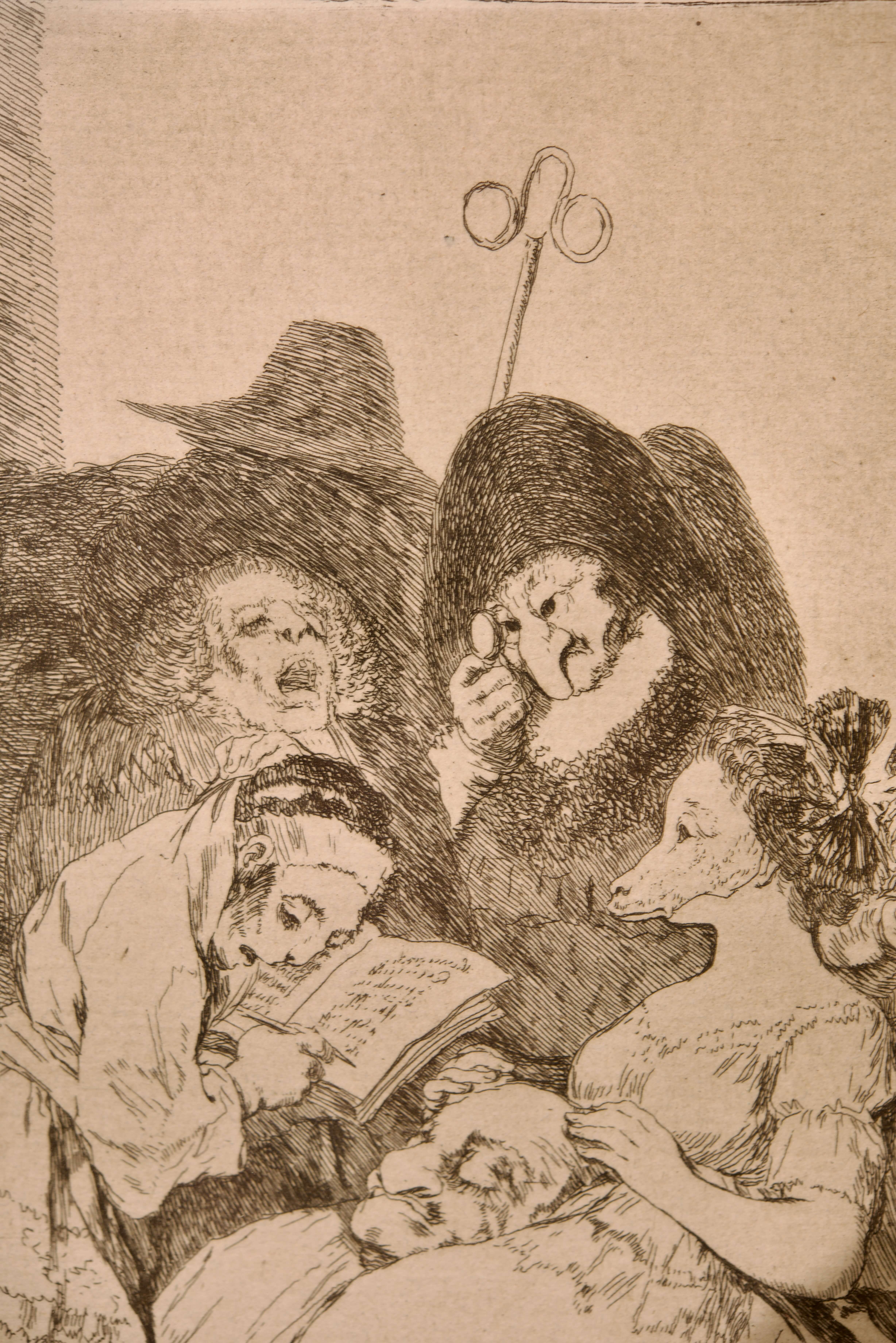 Nach Francisco de Goya La Fliacion Nr.57 aus Los Caprichos | After Francisco de Goya La Fliacion, Nr - Image 5 of 5