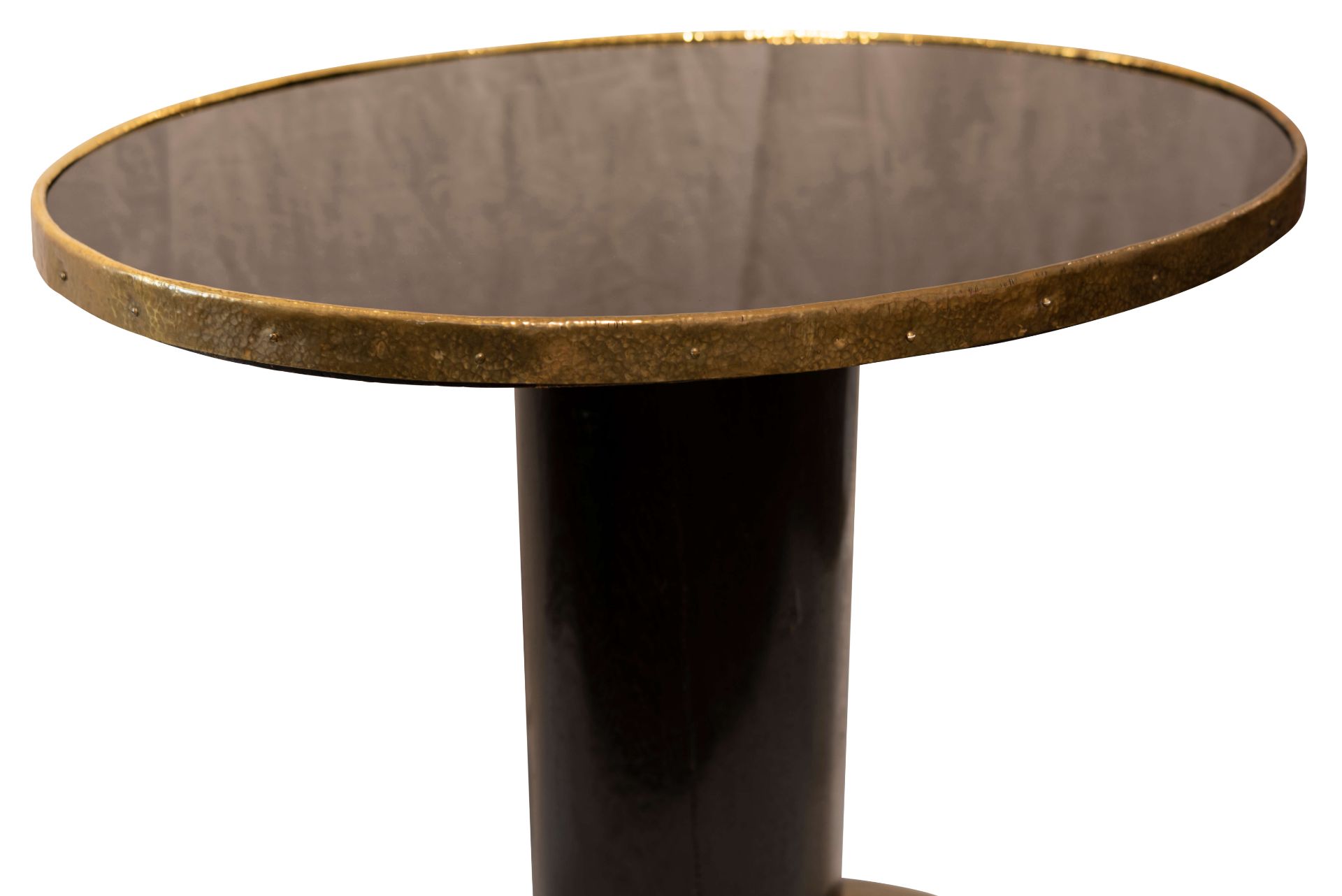 Jugendstil Beistelltisch mit Säulenfuß | Art Deco Table with Column Base - Image 3 of 5