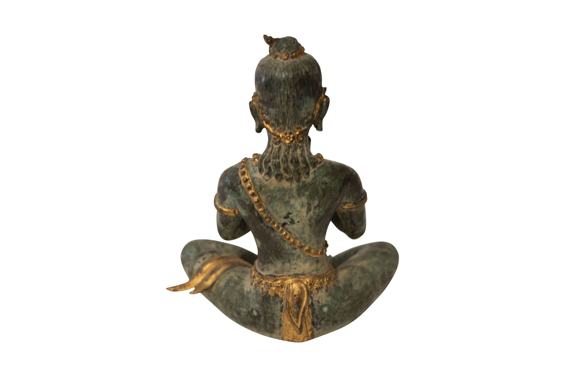Bronzefigur mit grüner Patina | Bronze Figure with Green Patina - Bild 4 aus 5