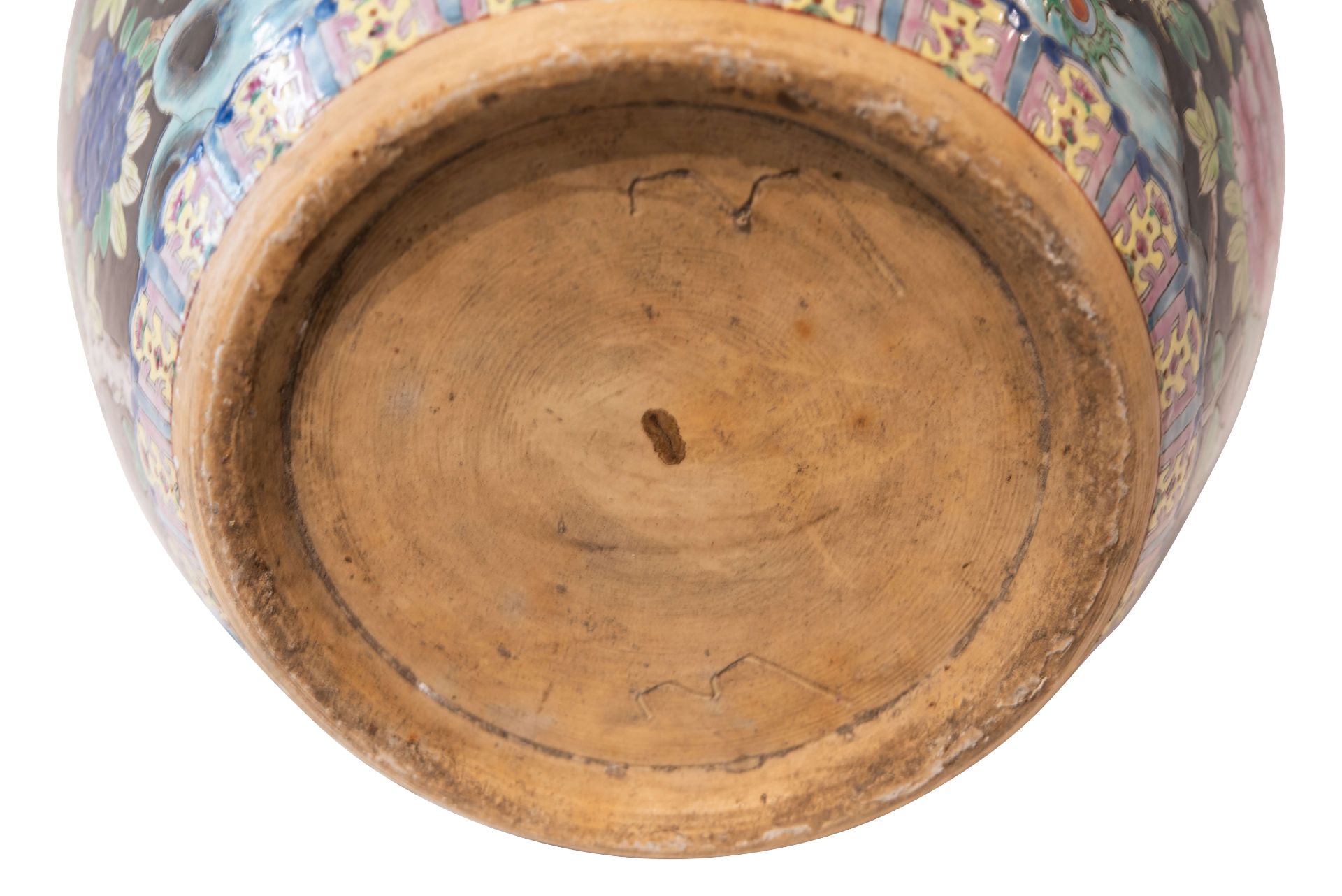 Keramikgefäß (Fischtopf)  Blumenmotive, Asiatisch, 20 Jahrhundert | Ceramic Vessel (Fish Pot) Flower - Bild 5 aus 5