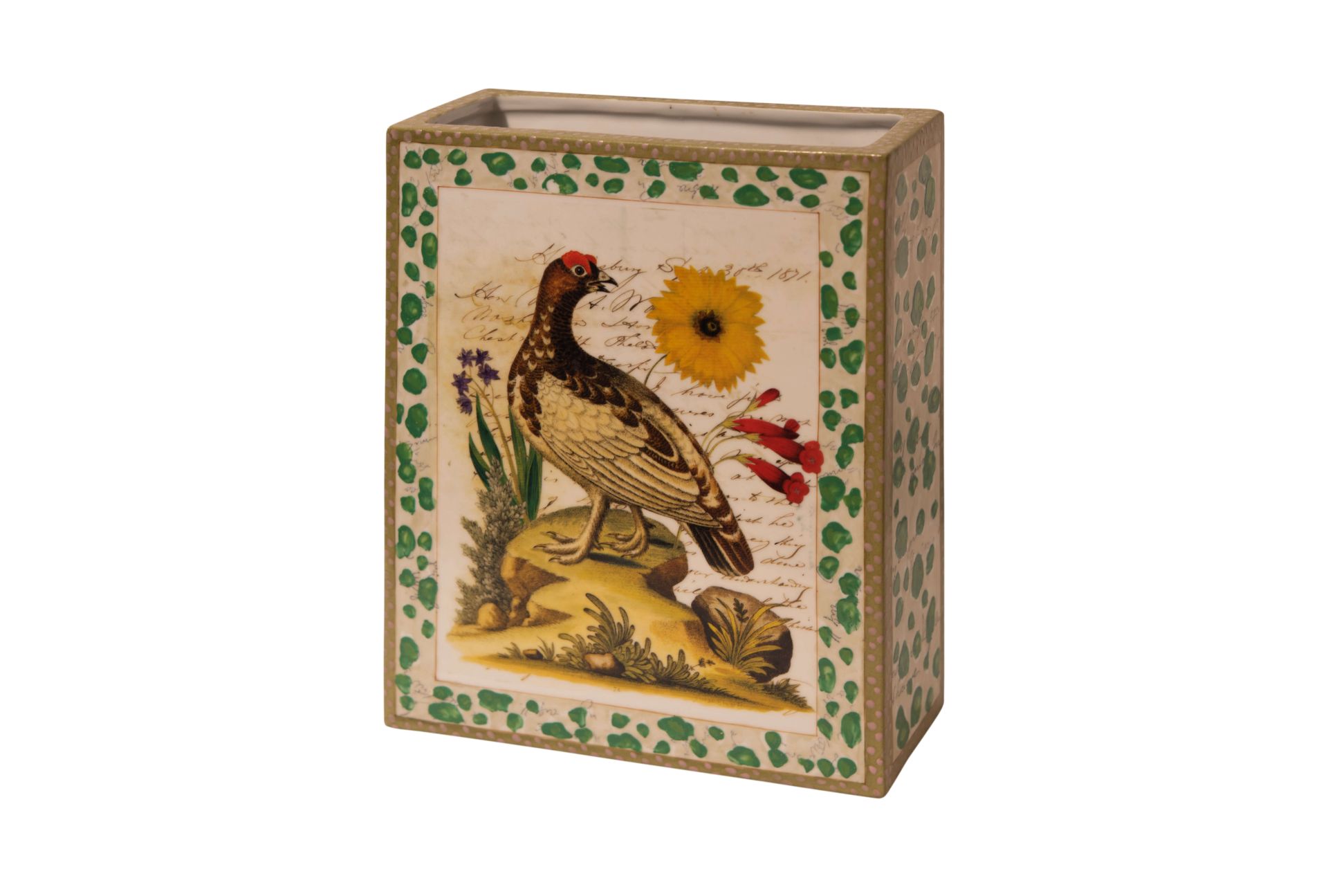 John Derian, New York Vase mit Vogel | John Derian New York Vase with Bird - Bild 4 aus 5