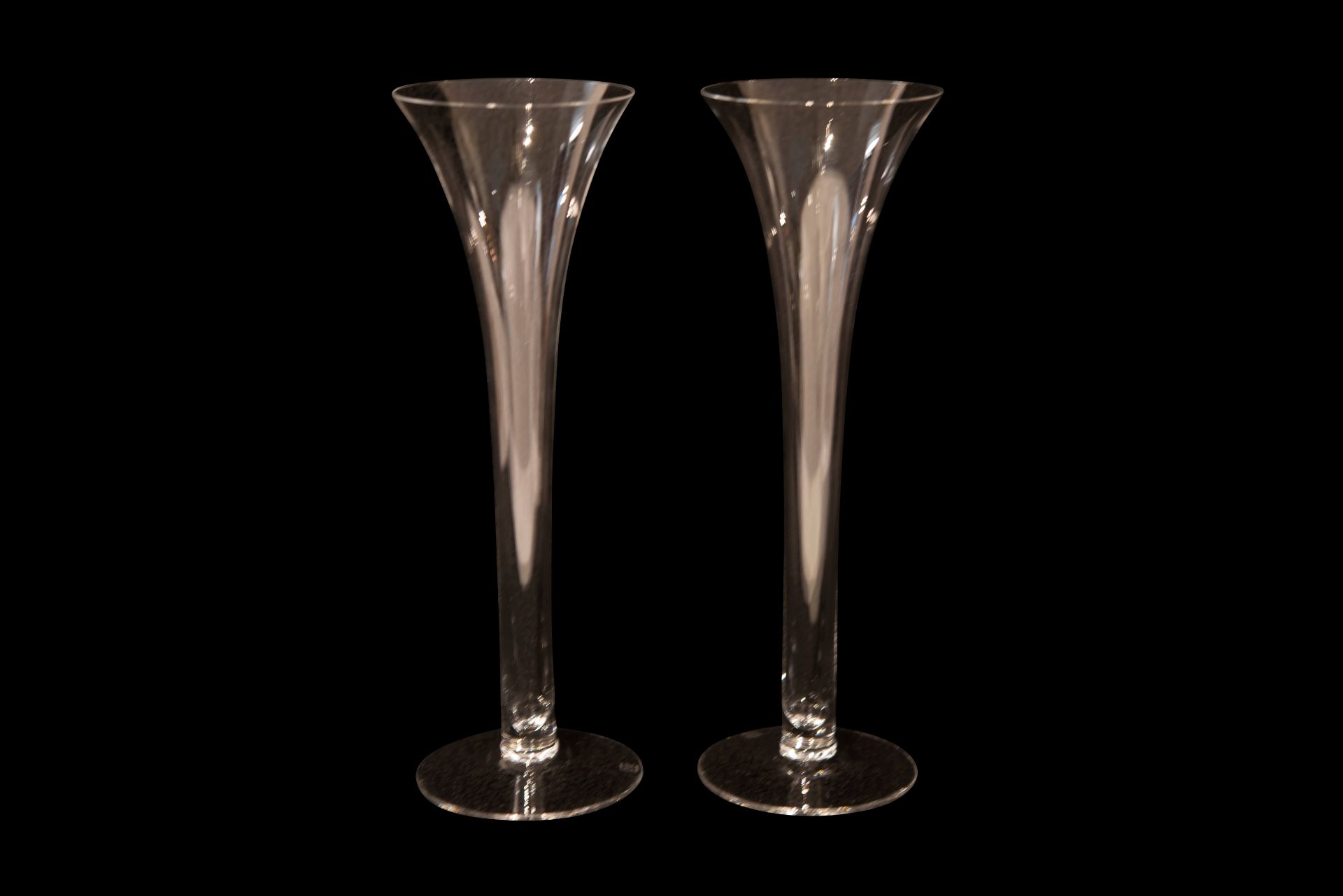 2 Sektflöten Glas JR Riedel  | Two Champagne Flutes Glass JR Riedel