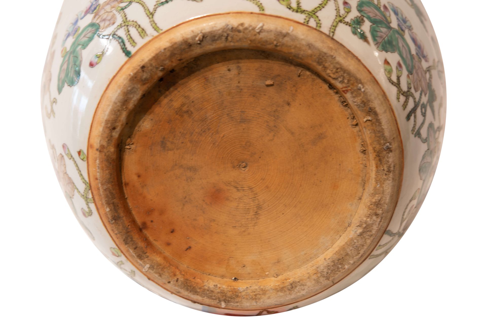 Keramikgefäß (Fischtopf)  Blumenmotive Asiatisch 20 Jahrhundert | Ceramic Vessel With Asian Floral M - Bild 4 aus 5