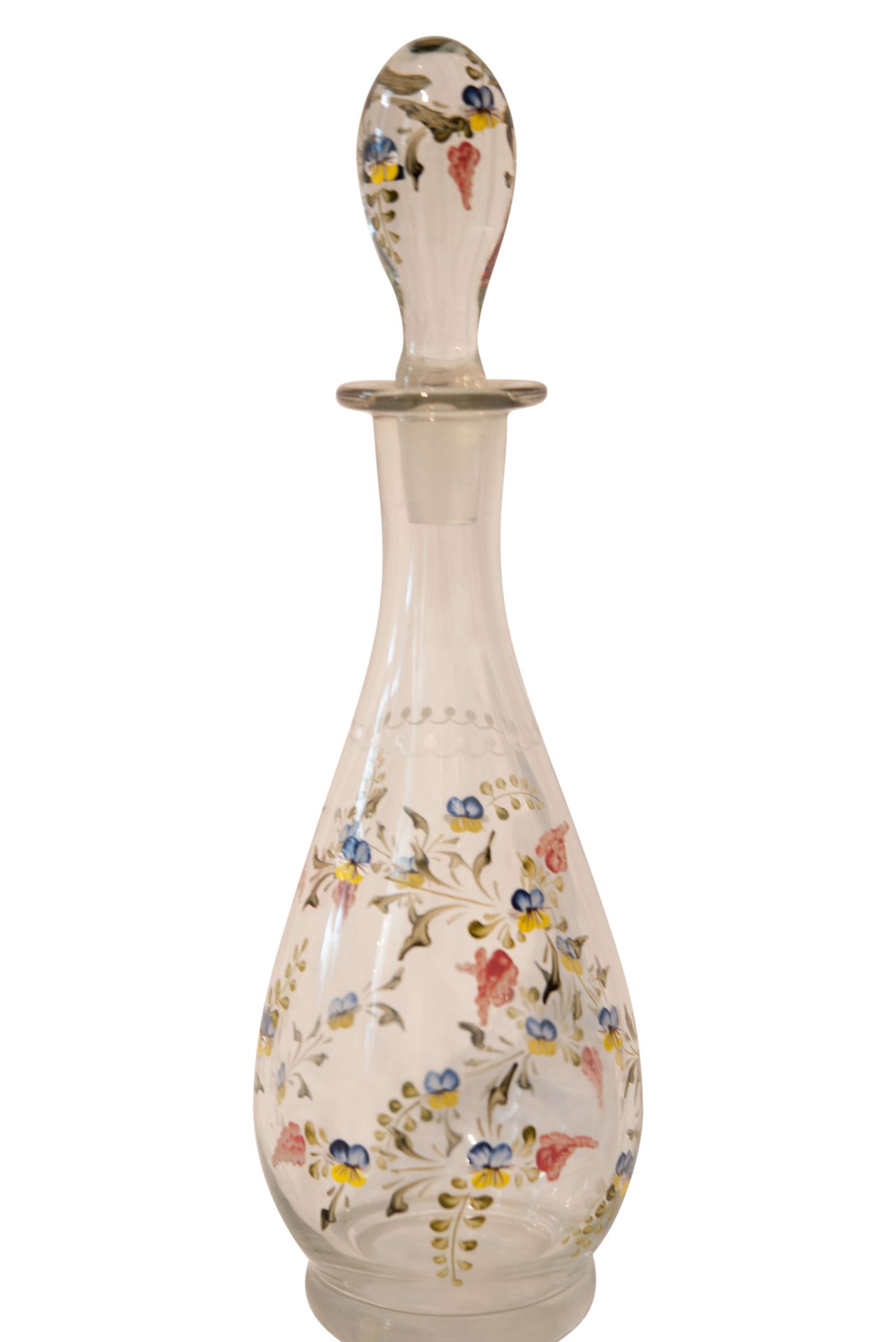 Bemalte Glasflasche mit Stoppel | Painted Glass Bottle with Stubble - Image 2 of 5