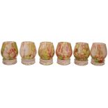 6 Stück bunte Schnapsgläser Slowakei CASHPI CRYSTAL | 6 pcs Colorful Shot Glasses Slovakia CASHPI C