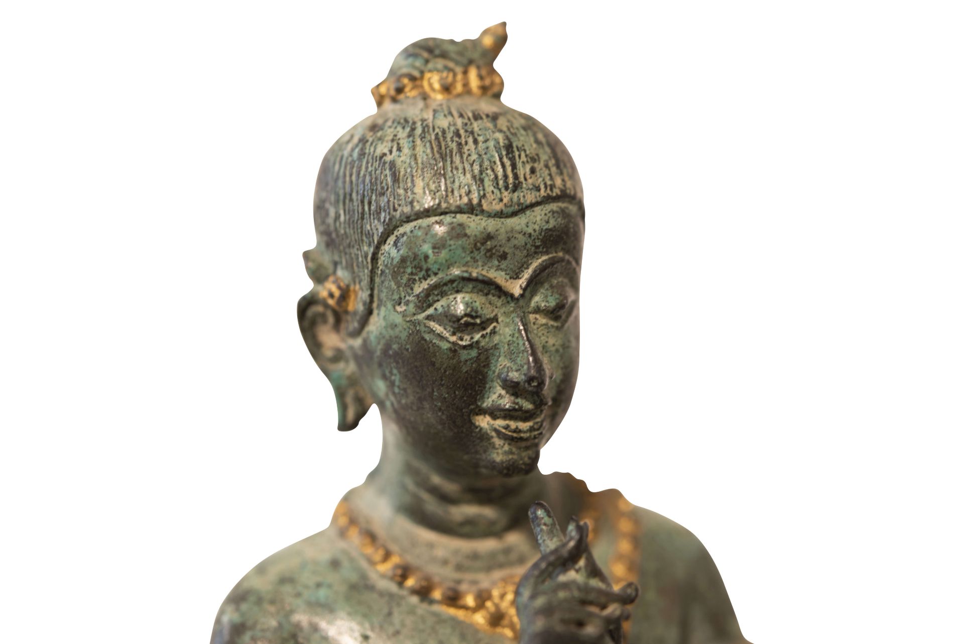 Bronzefigur mit grüner Patina | Bronze Figure with Green Patina - Bild 5 aus 5