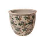 Keramikgefäß (Fischtopf) Blumenmotive Asiatisch 20 Jahrhundert | Ceramic Vessel With Asian Floral M