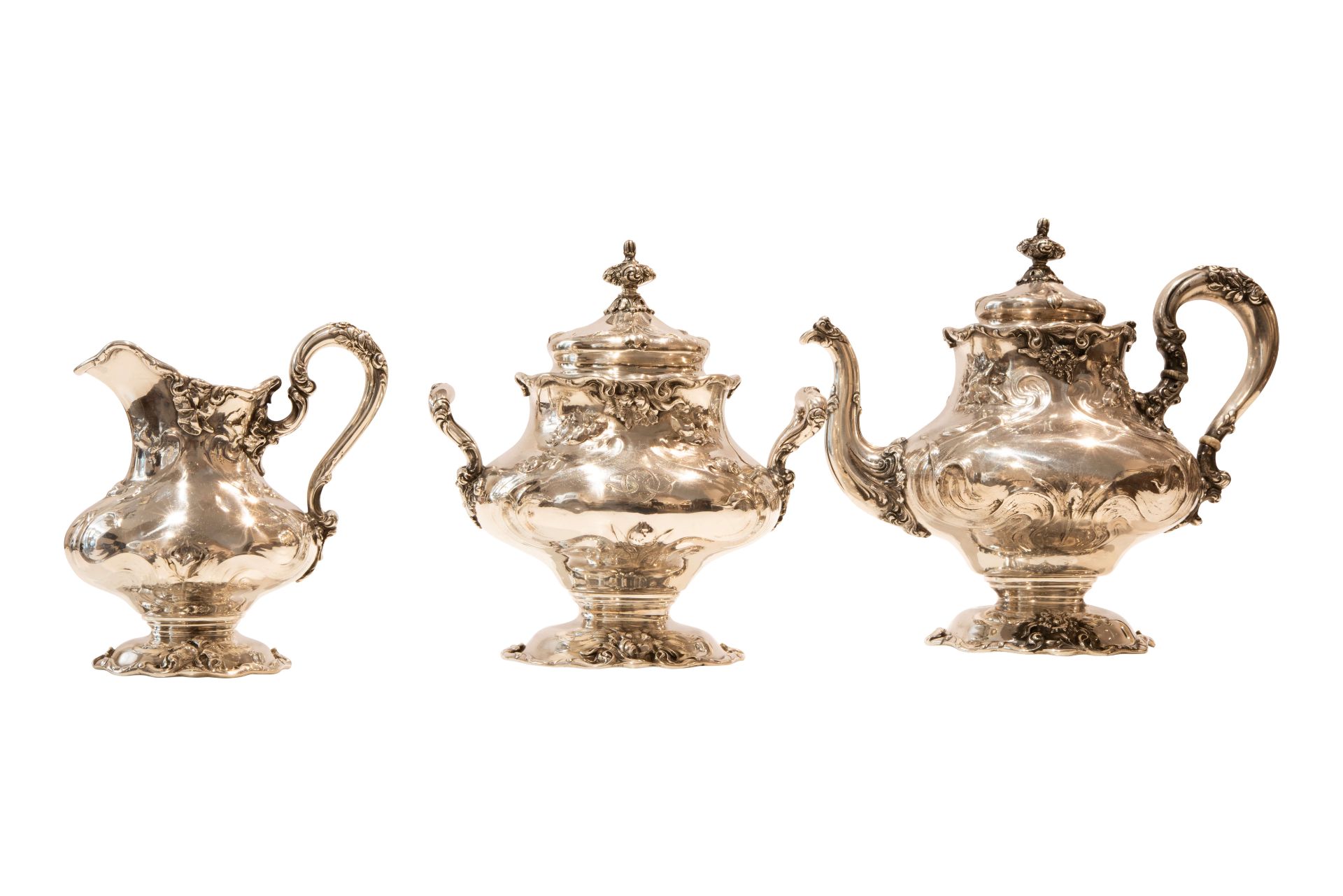 Antikes Teeservice Schwarz, Starr Frost, 925, USA, Ende des 19. Jahrhunderts | Antique Tea Set Black - Image 3 of 5