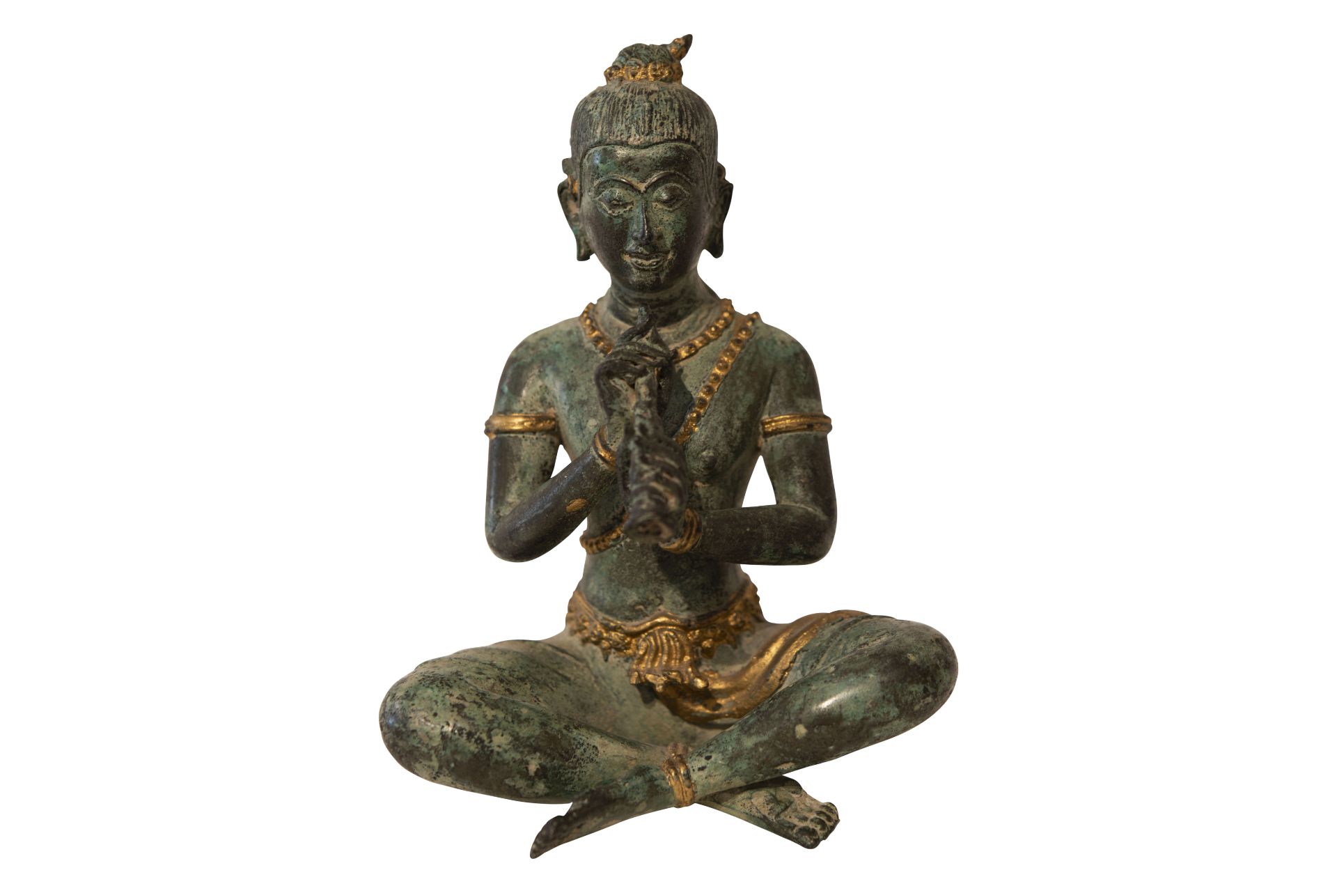 Bronzefigur mit grüner Patina | Bronze Figure with Green Patina