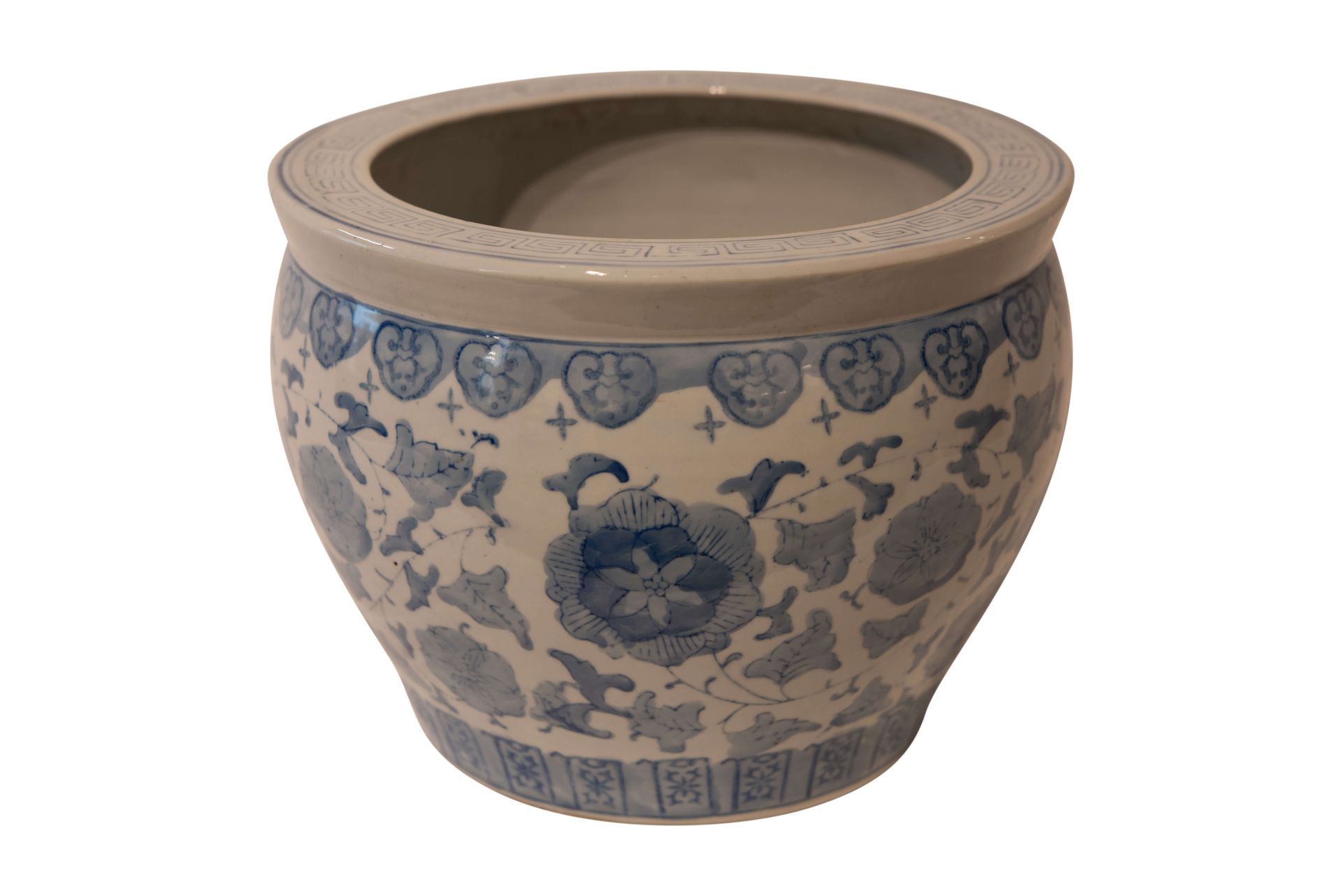 Keramikgefäß (Fischtopf) Blumenmotive Asiatisch 20 Jahrhundert | Ceramic Vessel With Asian Floral Mo - Bild 2 aus 5