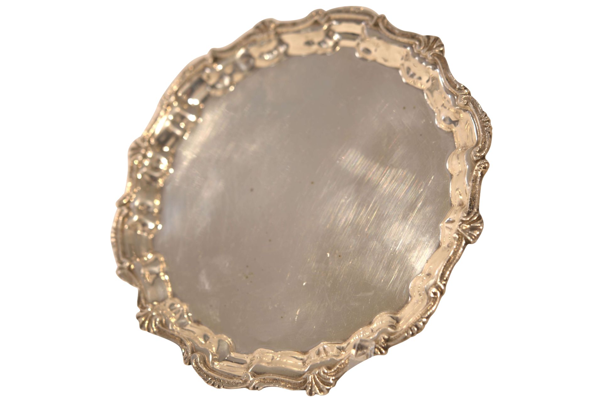 Silber Teller mit Ornament | Silver Plate with Ornament - Bild 4 aus 5