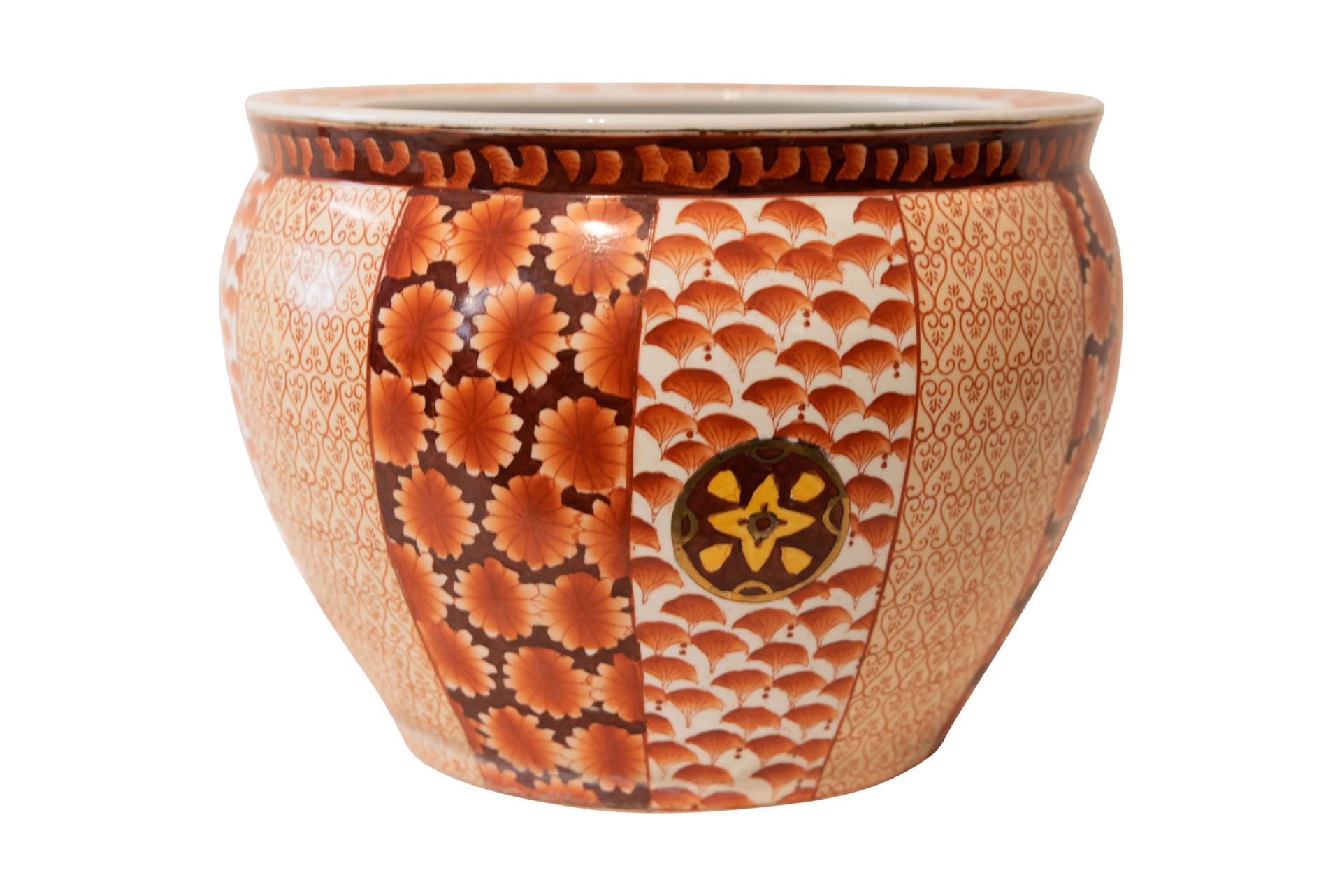 Keramikgefäß (Fischtopf) Blumenmotive Asiatisch 20 Jahrhundert | Ceramic Vessel With Asian Floral Mo - Image 3 of 5