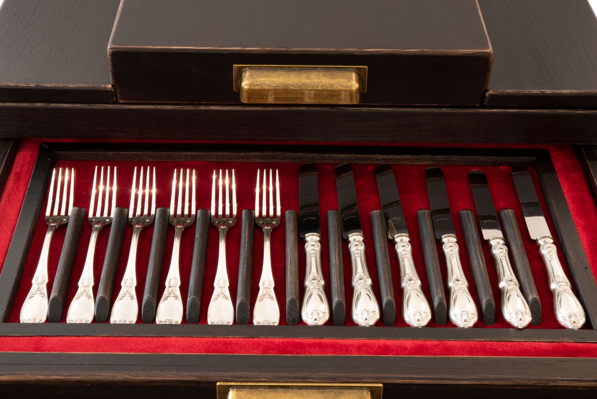 Maison Odiot Frankreich Silberbesteck im exklusiven Holzkasten | Maison Odiot Cutlery Set in a Exclu - Bild 10 aus 10