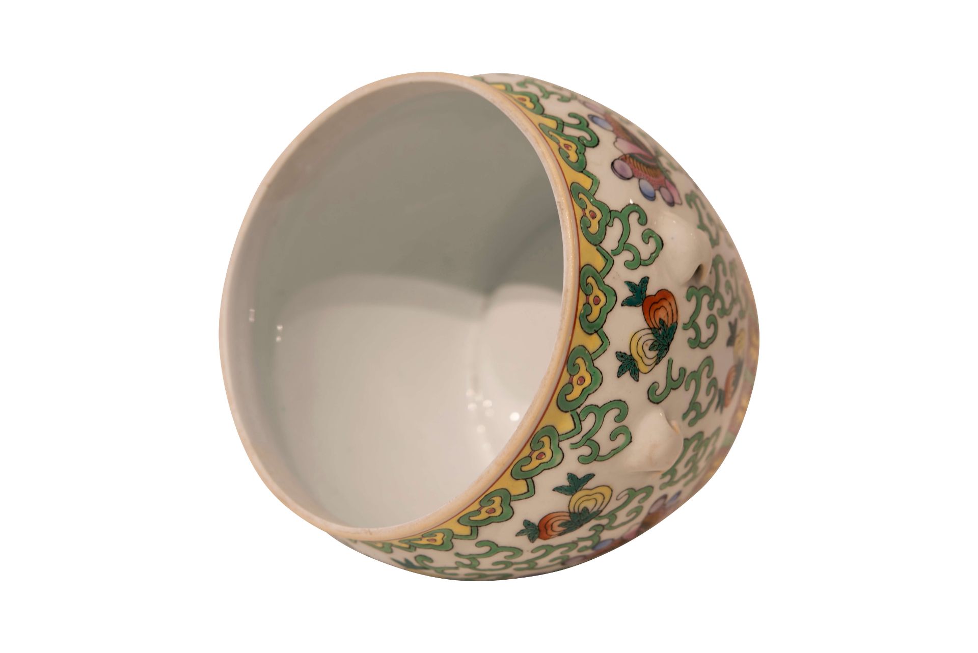 Handbemalter bunter Asiatischer Keramik Topf | Colorful Hand Painted Asian Ceramic Pot - Image 5 of 5