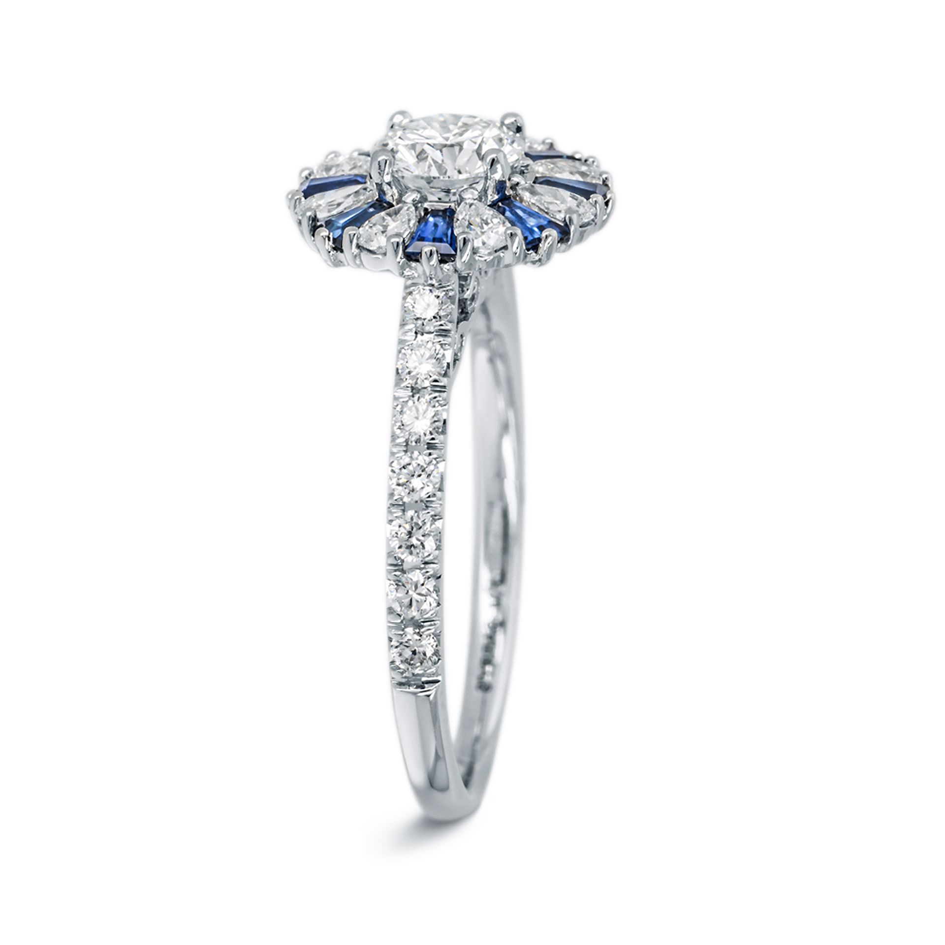 Verlobungsring 18 Karat Weißgold und Diamanten | Engagement Ring 18 Karat White Gold und Diamonds - Image 3 of 4