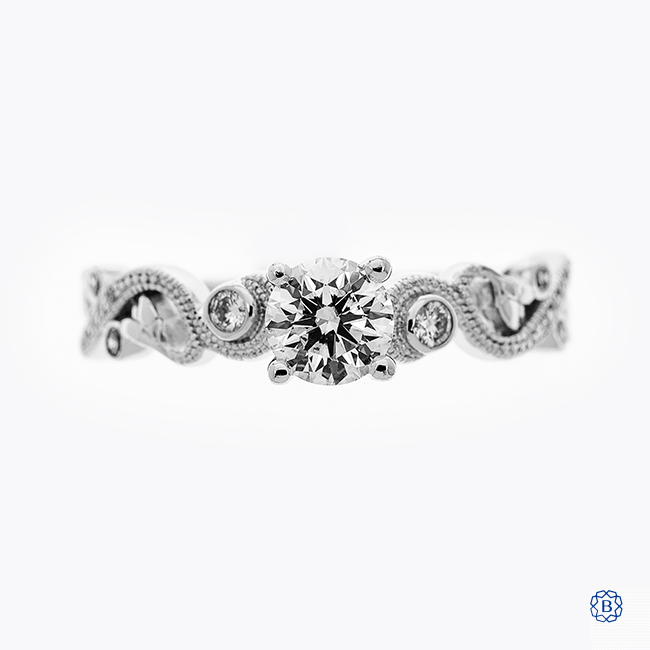 Verlobungsring 18 Karat Weißgold 0,51ct Diamant | Engagement Ring 18 Karat White Gold 0.51ct Diamond - Image 2 of 4